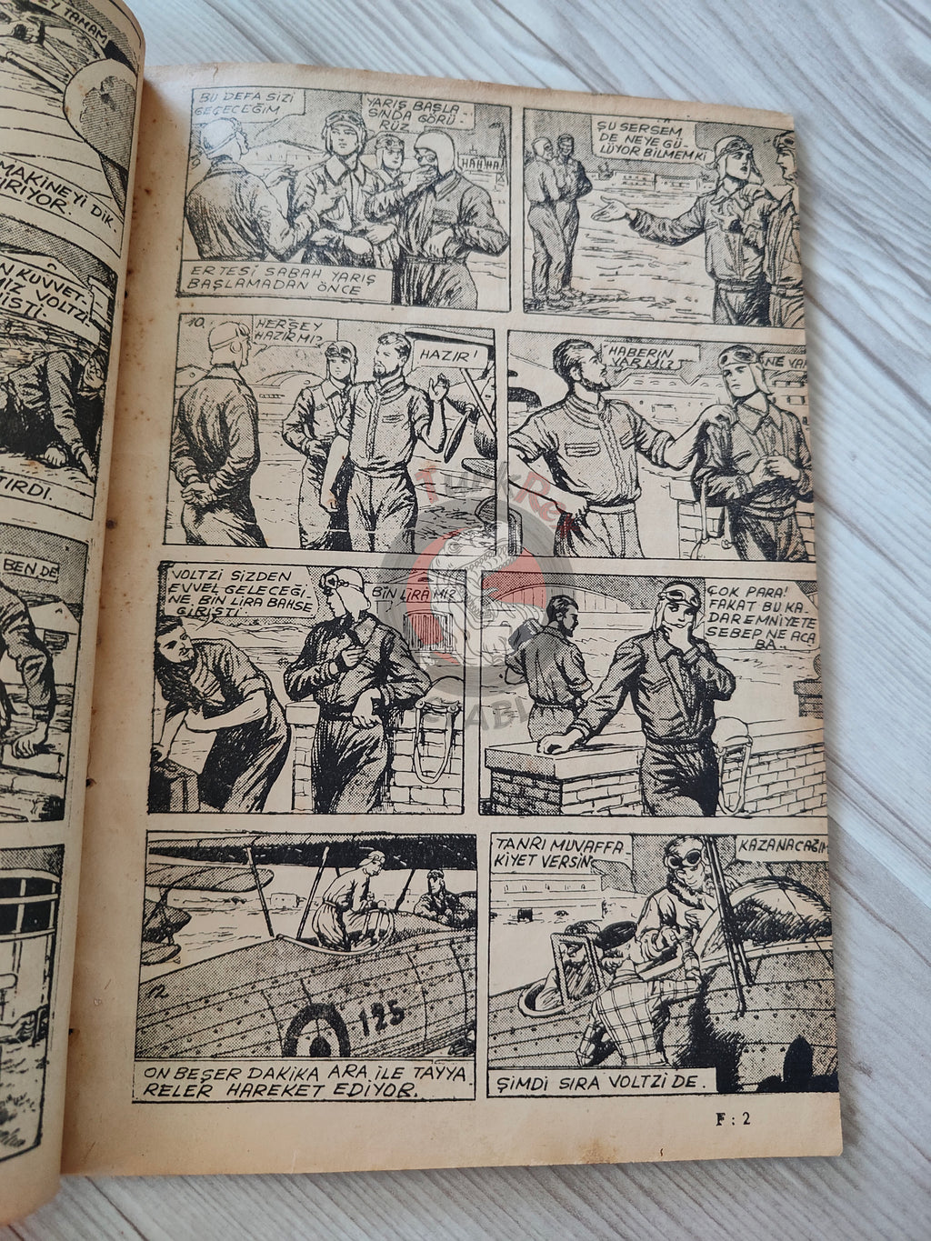 1001 Roman 1941 Red Eagles Turkish Comic Mag Turkey