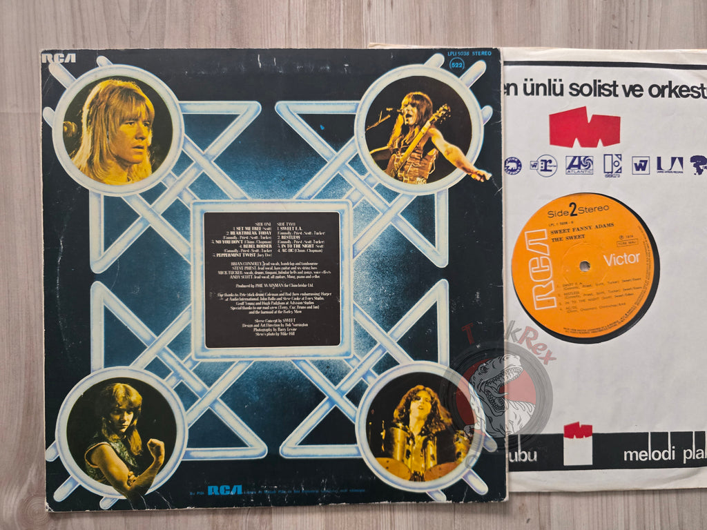 The Sweet – Sweet Fanny Adams Turkish Pressing Vinyl Turkey Edition