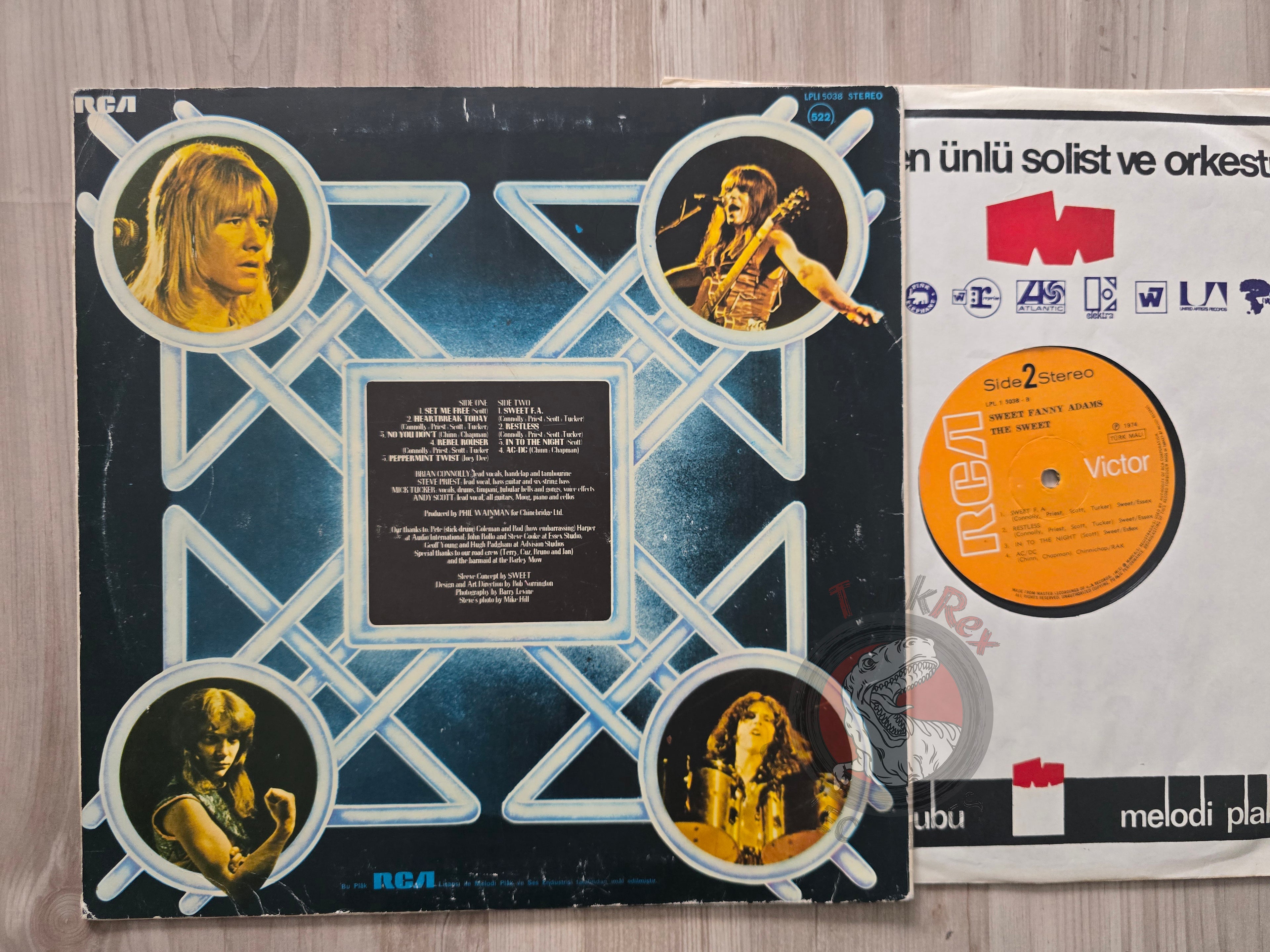 The Sweet – Sweet Fanny Adams Turkish Pressing Vinyl Turkey Edition