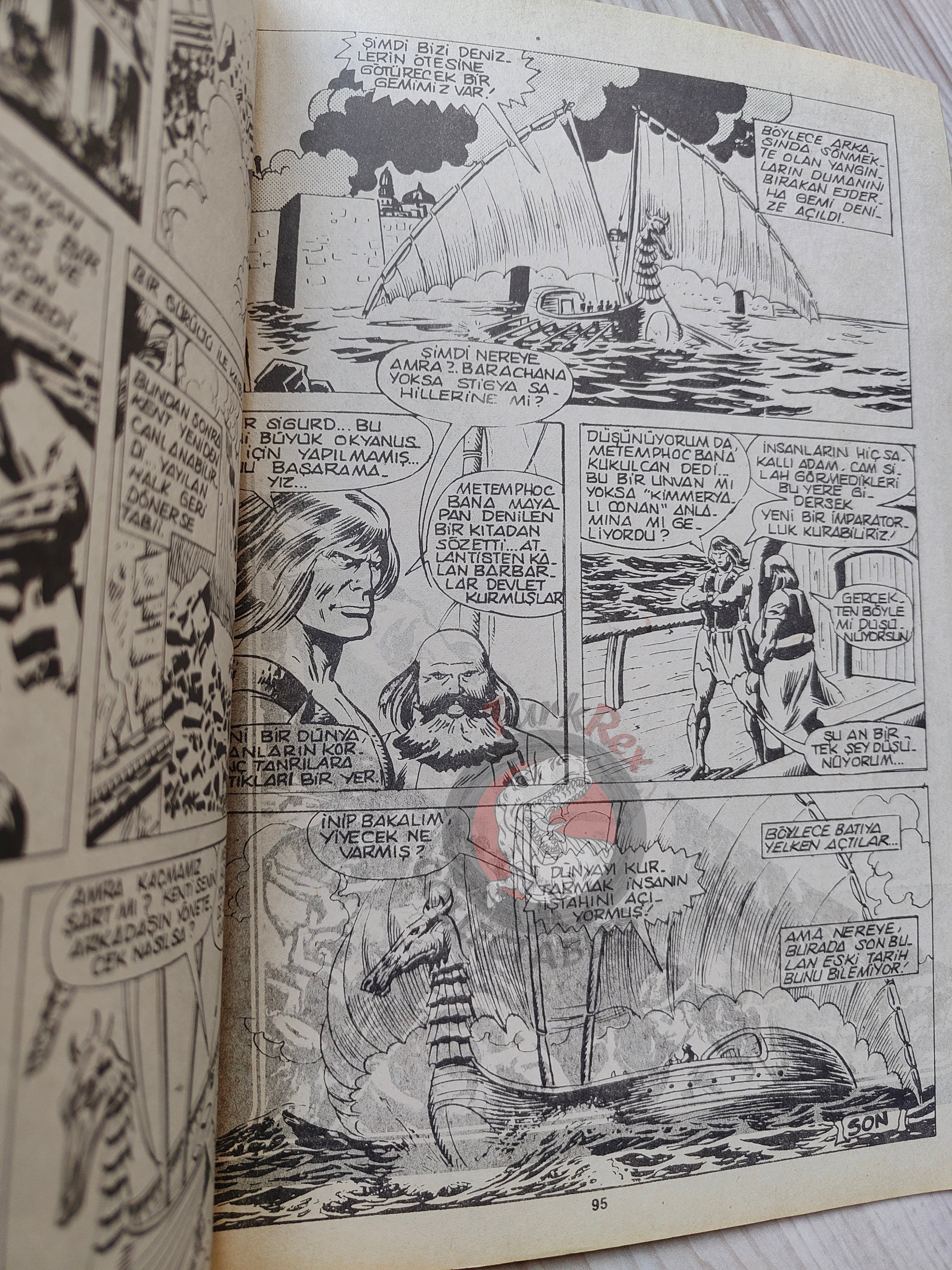 Conan of the Isles 1989 Marvel Grafik #2 Turkish Comic Turkey