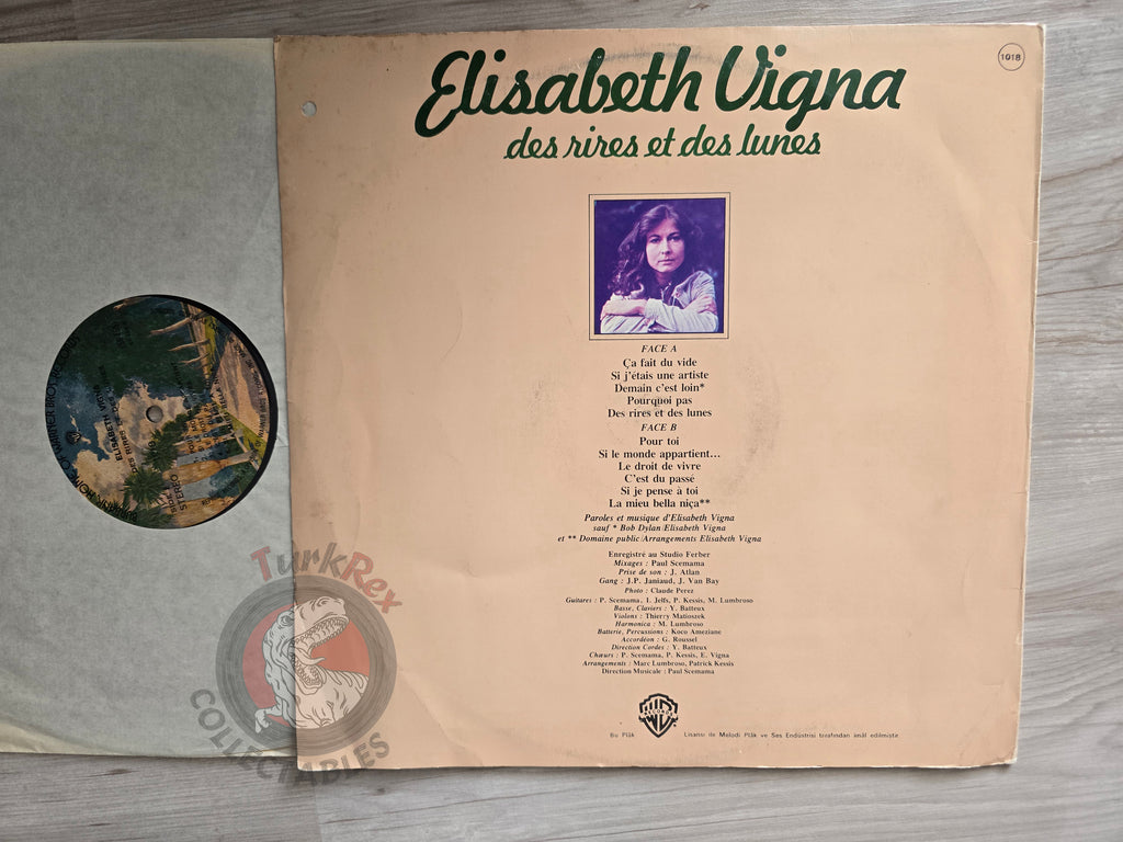 Elisabeth Vigna – Des Rires Et Des Lunes Turkish Pressing Vinyl Turkey Edition