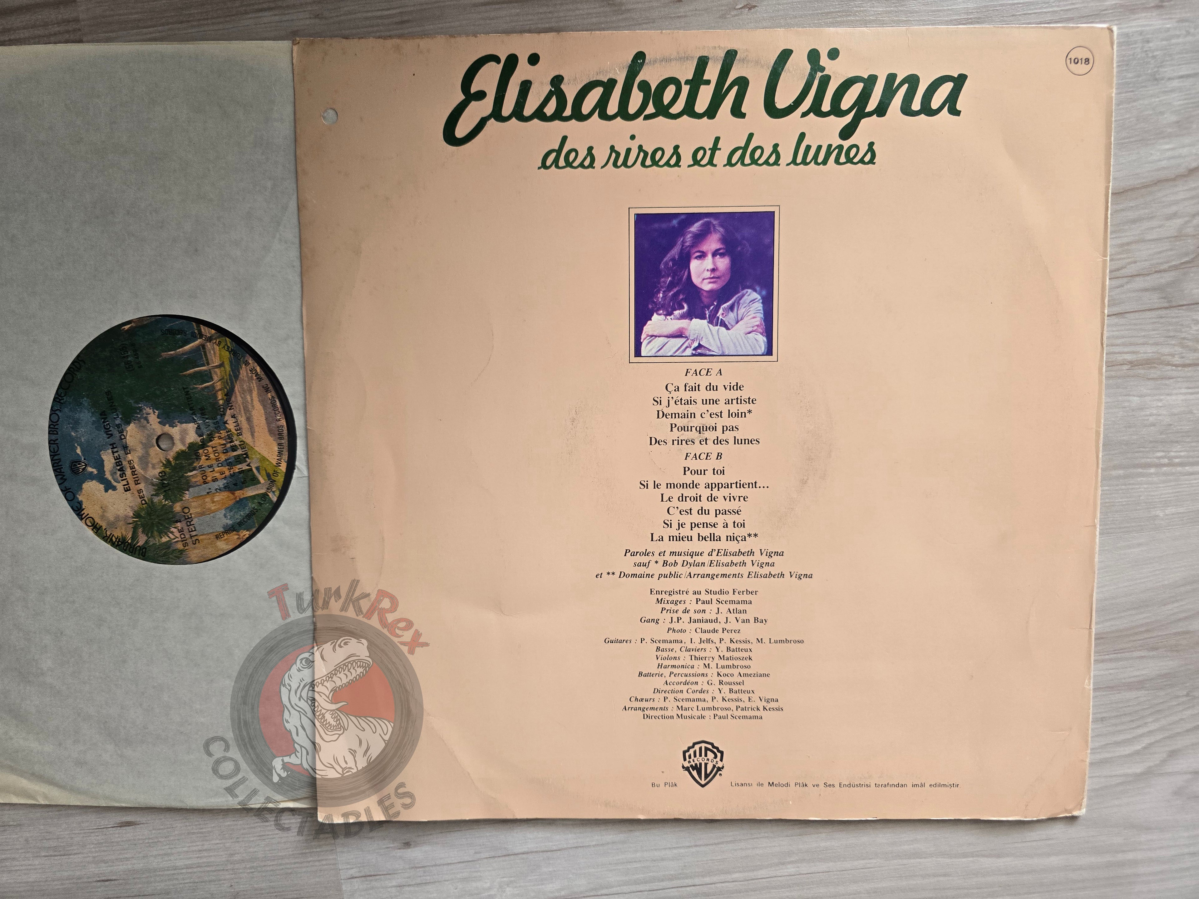 Elisabeth Vigna – Des Rires Et Des Lunes Turkish Pressing Vinyl Turkey Edition