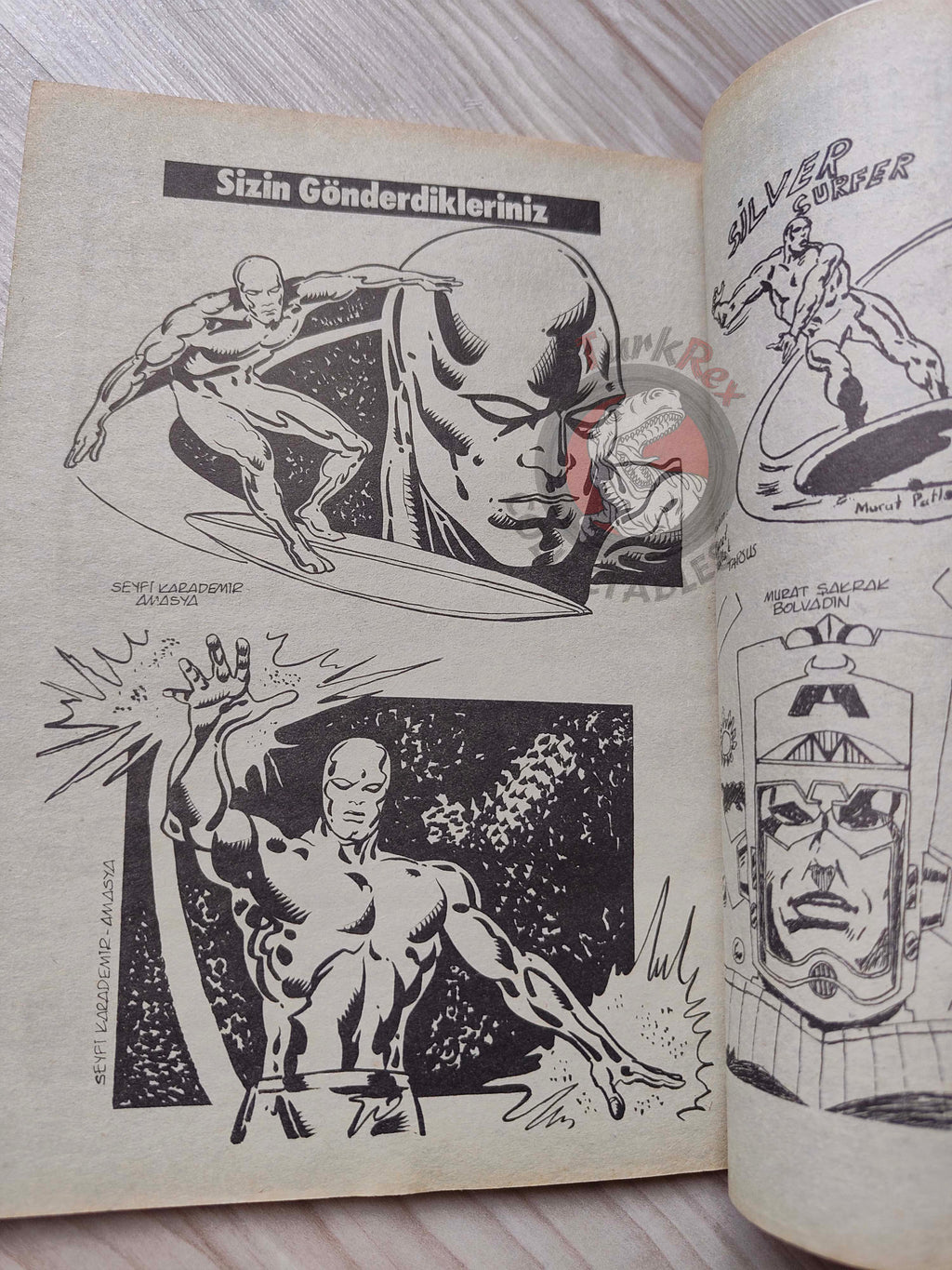 Silver Surfer #7 1988 Turkish Comic Turkey #11 #12 #13 Fantasy Masterpieces #11