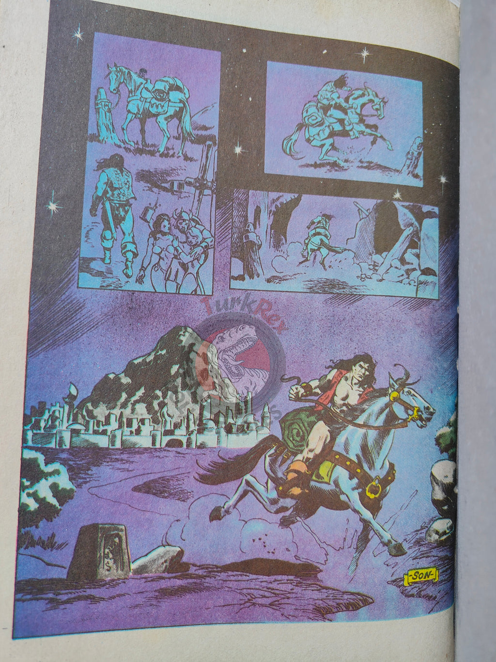 Conan Horn of Azoth 1990 Marvel Grafik #3 Turkish Comic Turkey