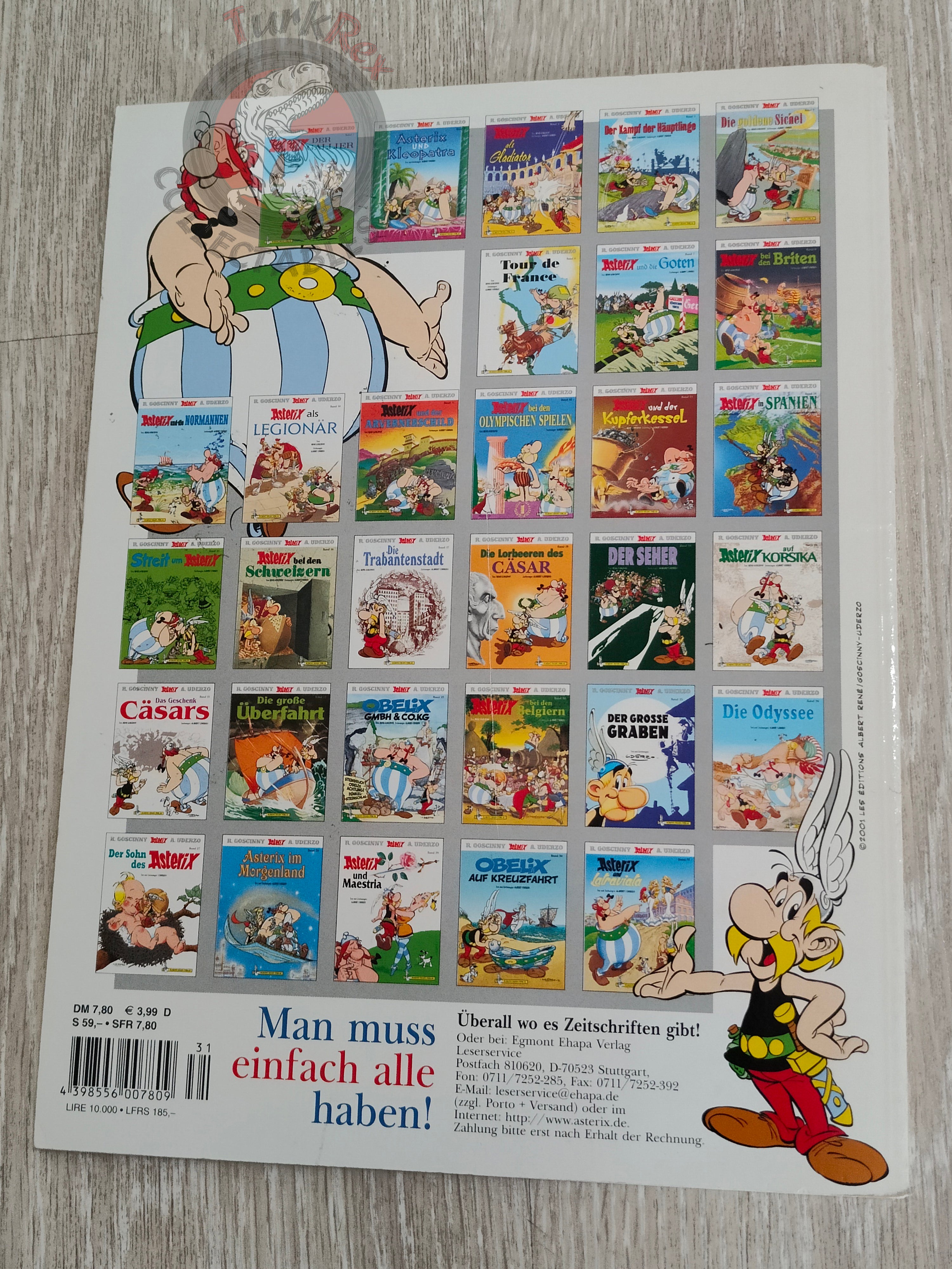 Asterix – Asterix and the Actress 2001 1st Edition German Comic Germany