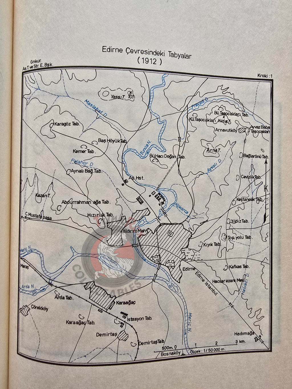 Balkan War Battles Around the Edirne Fortress 1980 Turkish Book Military Ottoman Empire Maps
