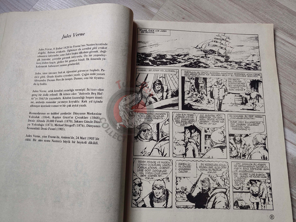 Milliyet Çocuk #28 1979 Turkish Comic Turkey Joyas Literarias Juveniles #65 Jules Verne