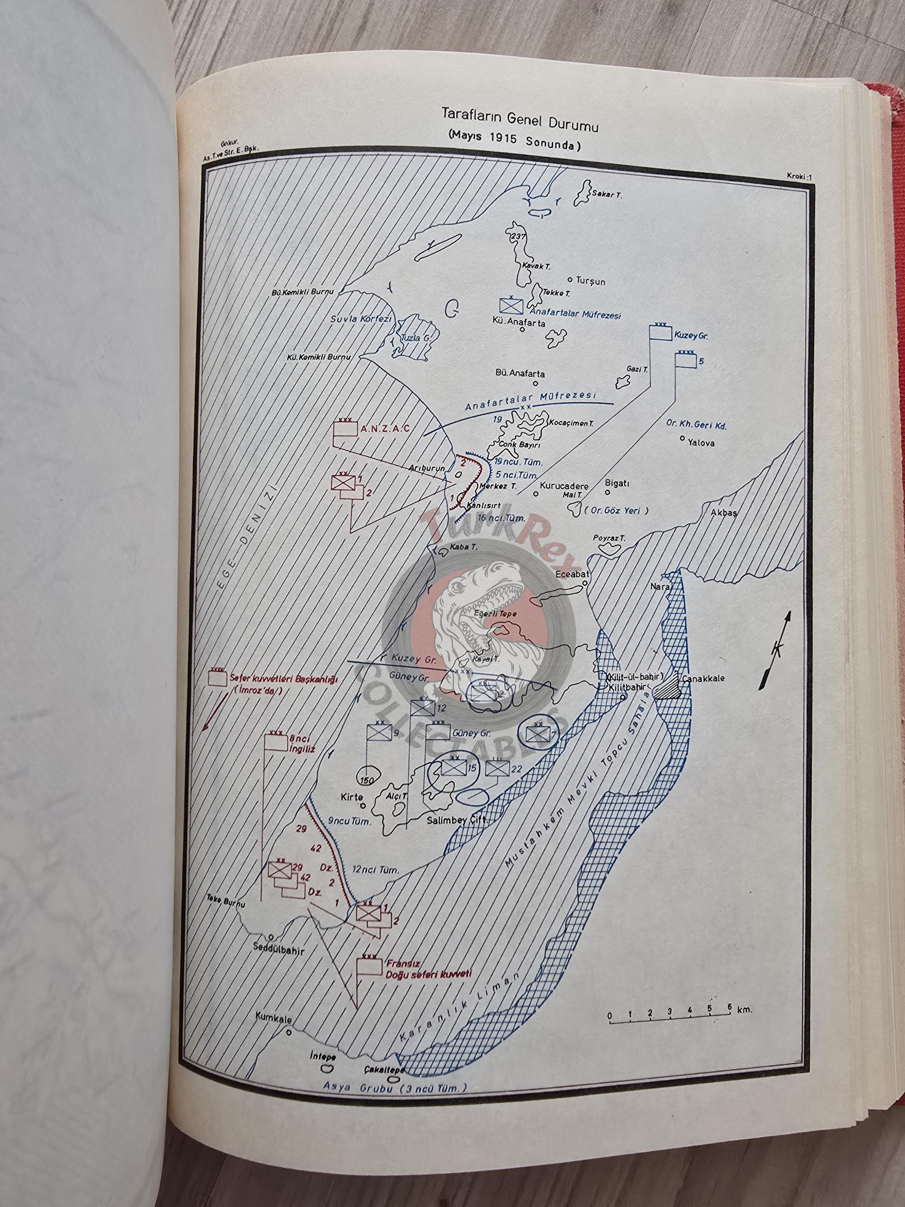 WW1 Gallipoli Campaign Operations 1980 Turkish Book Military Ottoman Empire Maps