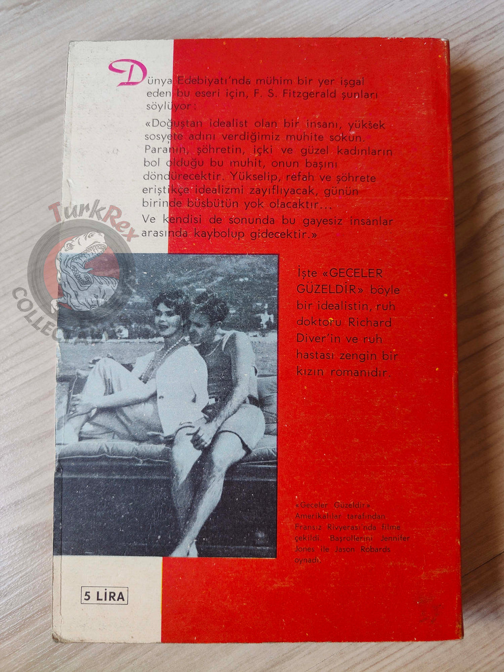 F. Scott Fitzgerald  – Tender Is the Night 1962 1st Turkish Book Turkey