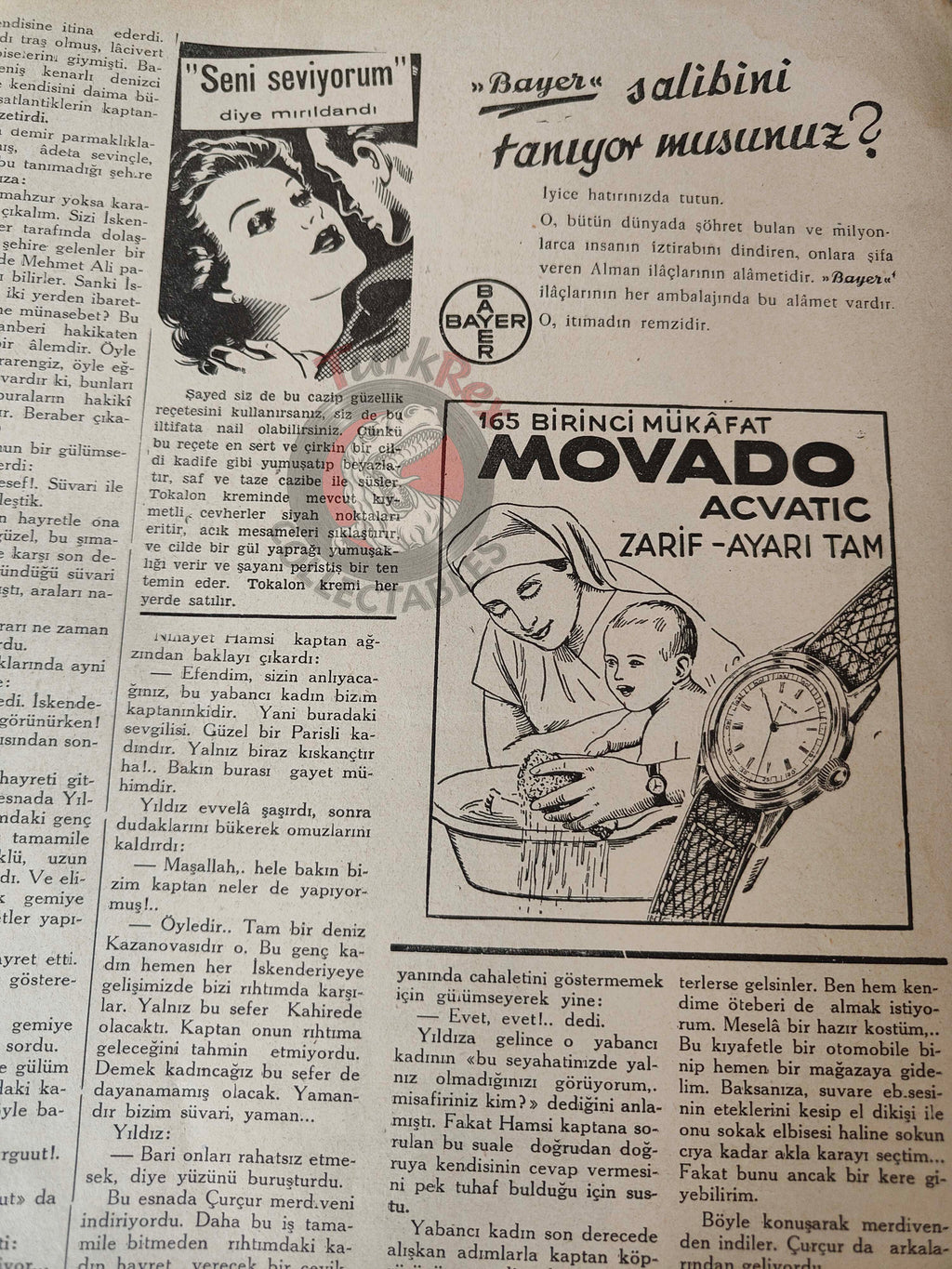 Karikatür 1942 Humor Magazine Turkish Turkey Santa Claus Italy WW2 era India