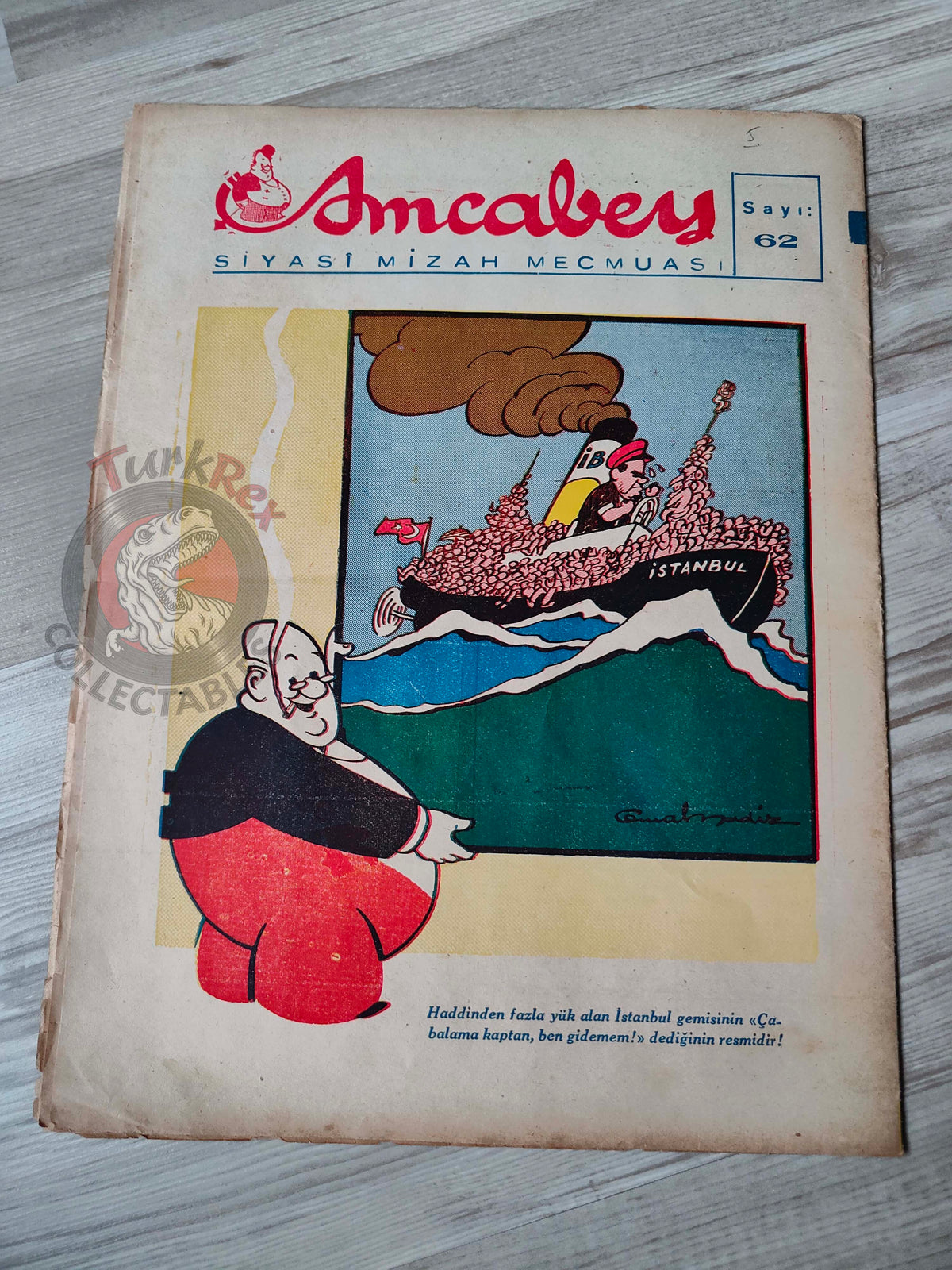 Amcabey 1944 Humor Magazine Turkish Turkey Germany Front Italy Balkans WW2 era