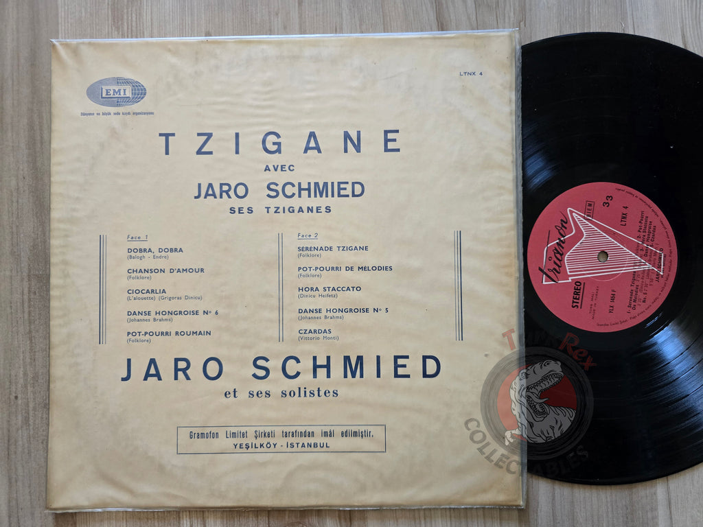 Jaro Schmied – Musique Tzigane Avec Jaro Schmied, Ses Tziganes Et Les Célèbres Violons De La Puszta Turkish Pressing Vinyl Turkey Edition