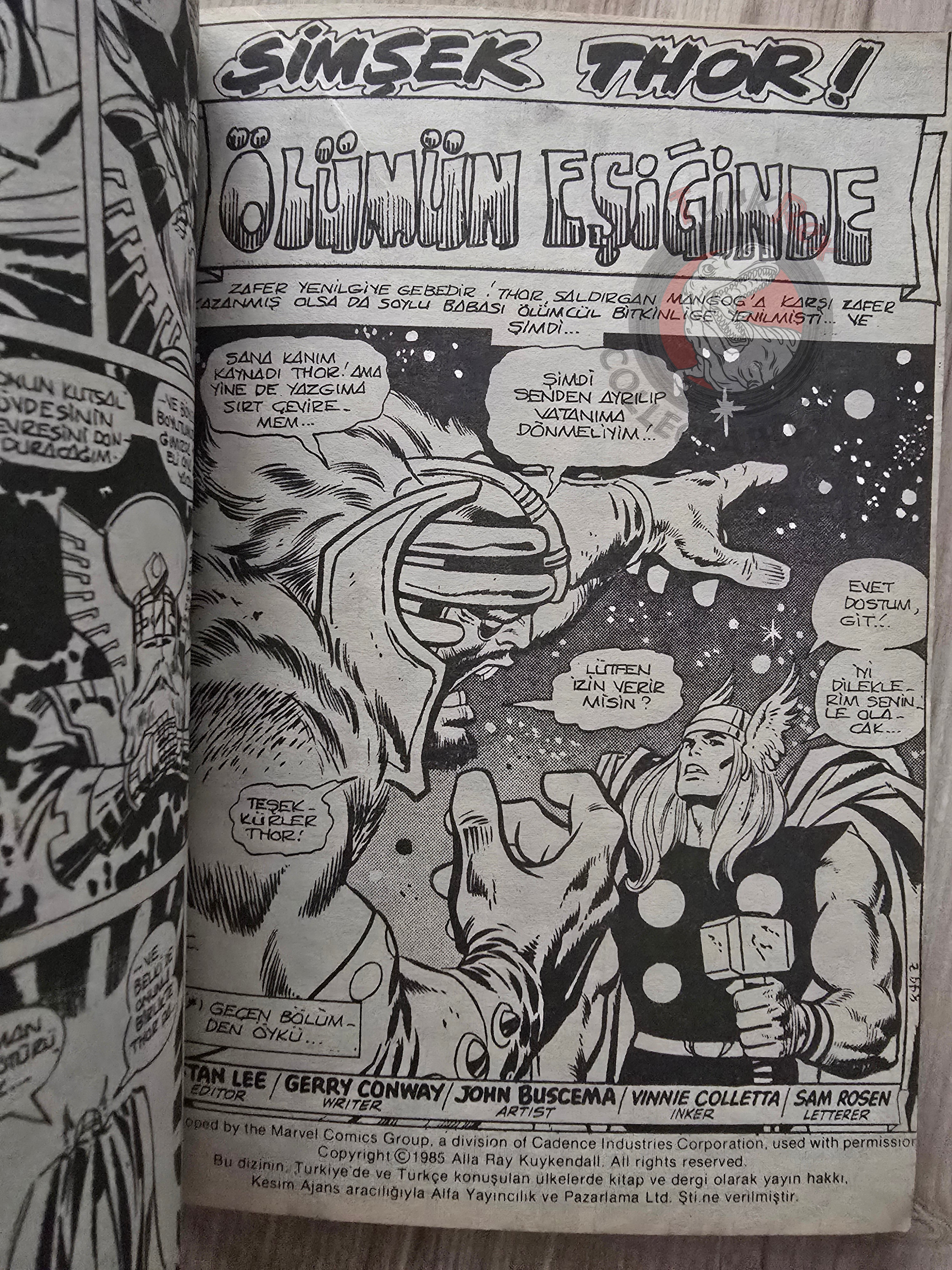 Thor Vol #3 1987 Turkish Comic Turkey The Mighty Thor #197–204 cover #195