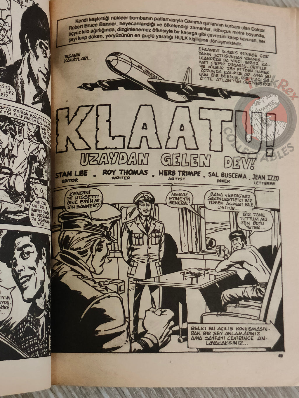 Hulk #1 1987 Turkish Comic Turkey cover #20