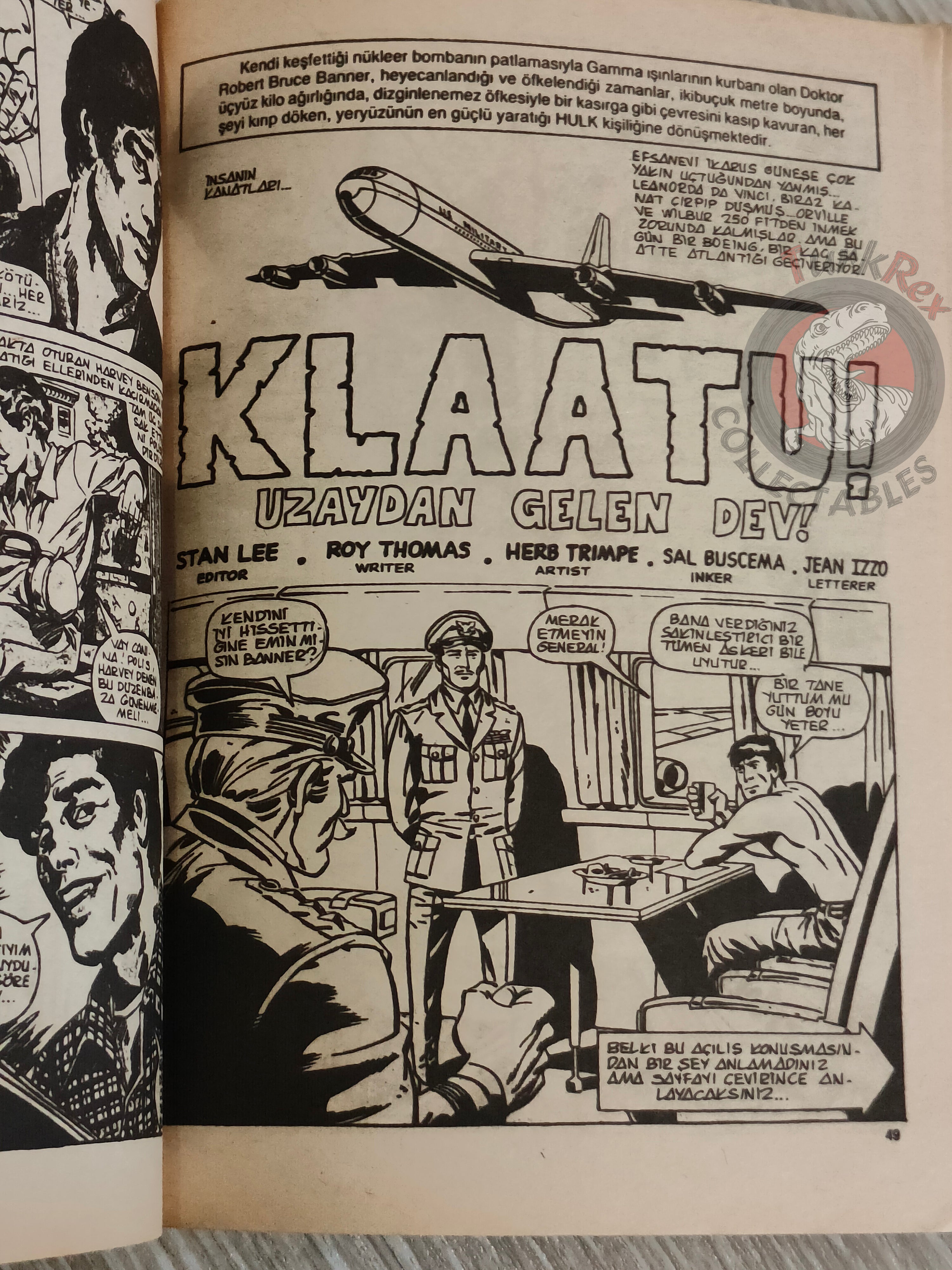 Hulk #1 1987 Turkish Comic Turkey cover #20