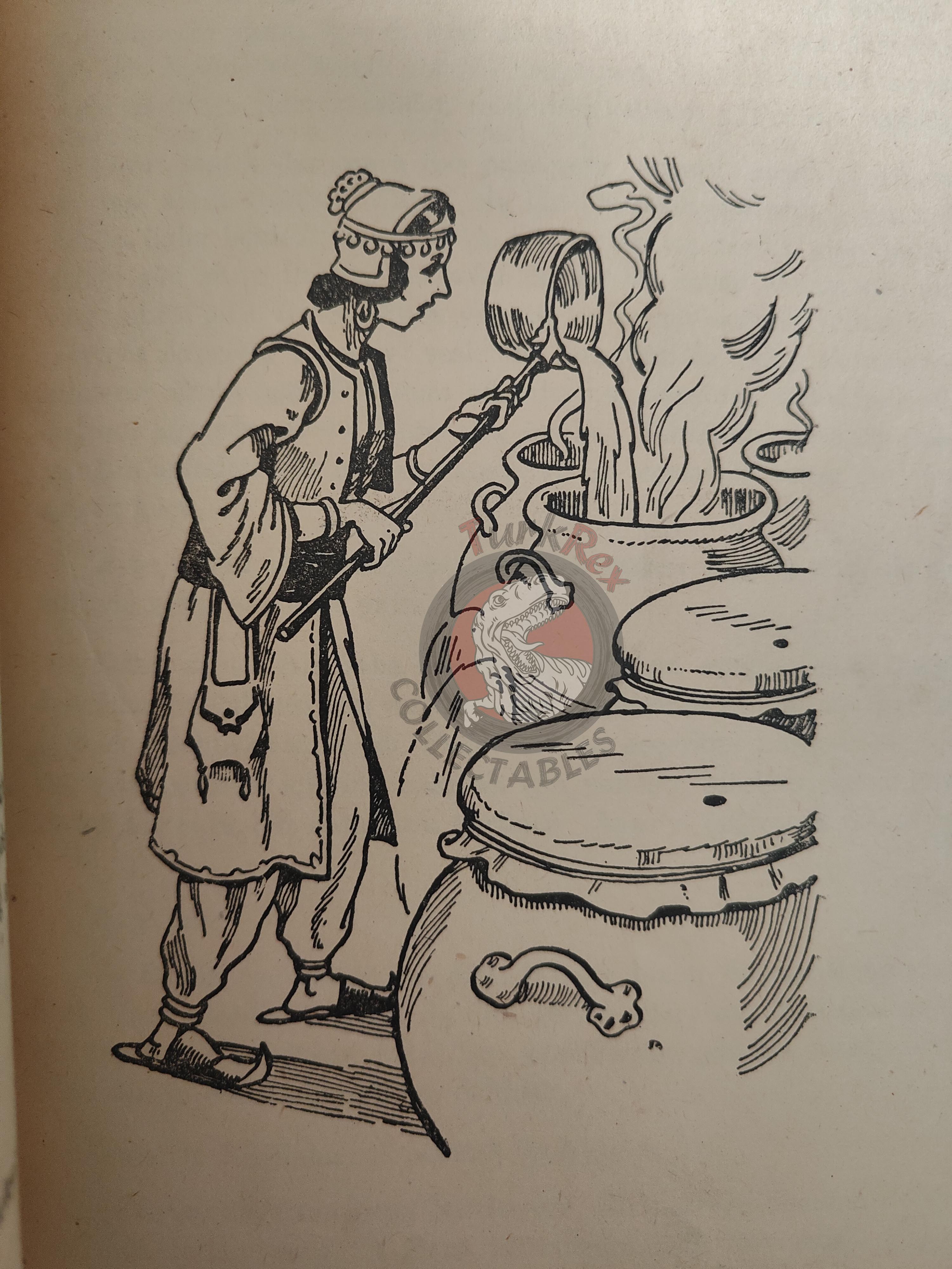 Ali Baba and the Forty Thieves 1950s Turkish Book Turkey 1001 Nights Illustrated