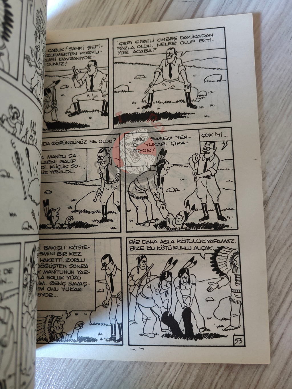 Tintin – Tintin in America mid 1980s Turkish Edition Comic Turkey 2