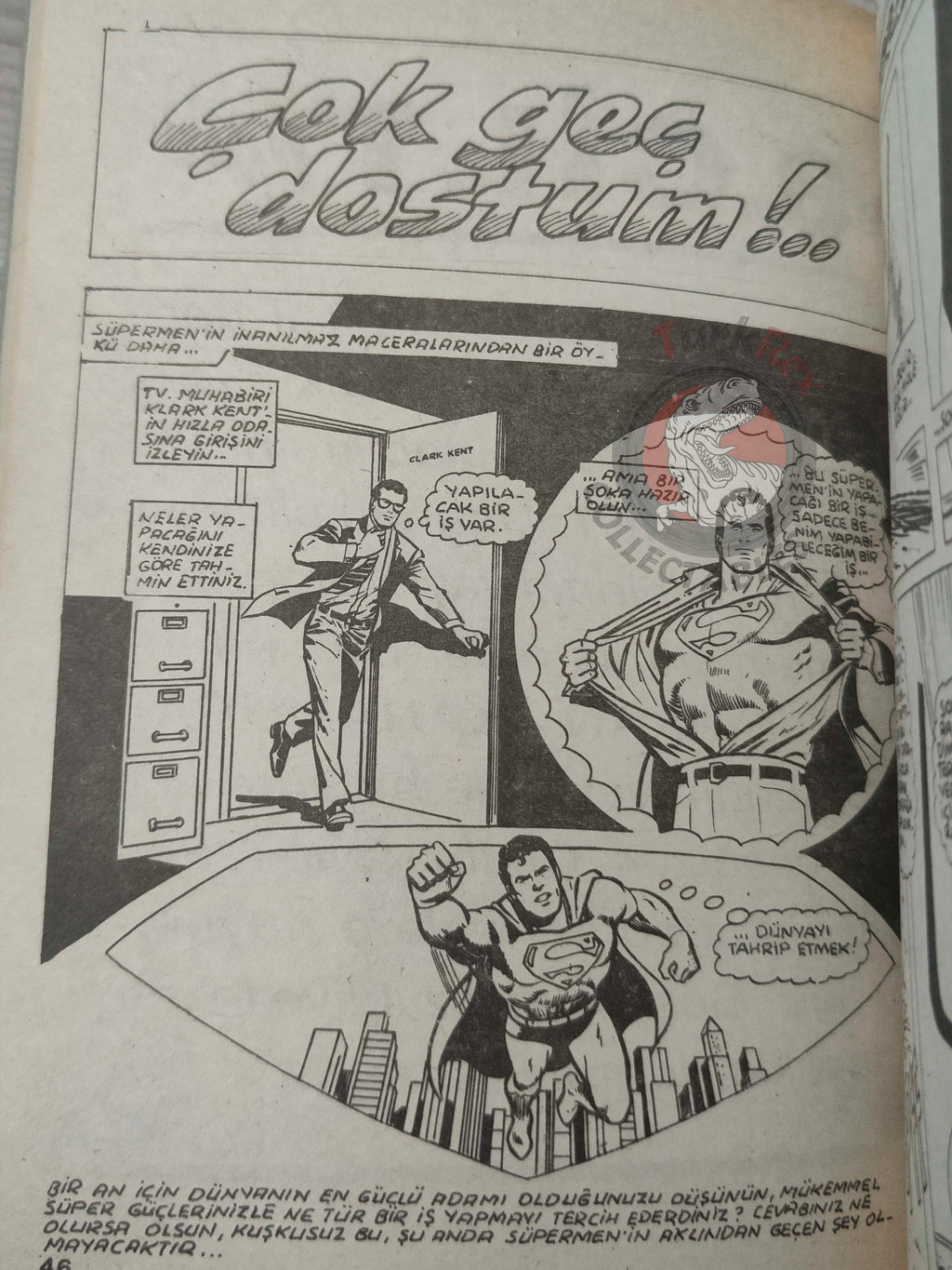 Superman Vol #49 1993 Turkish Comic Turkey #337 #338 Justice League of America #171