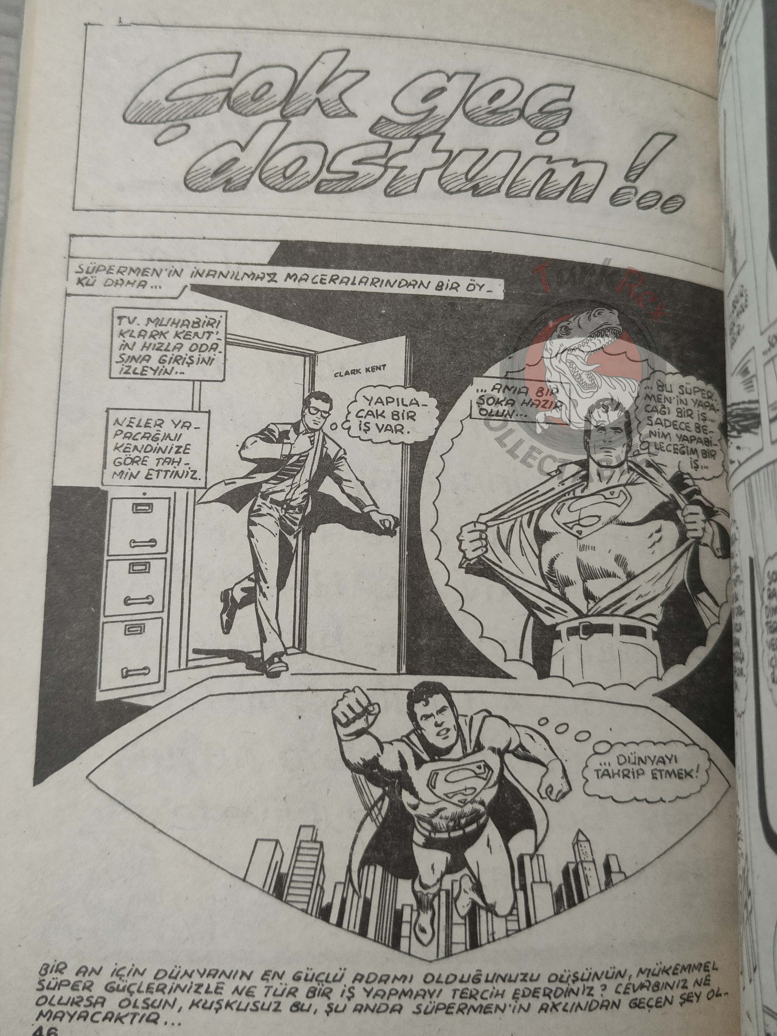 Superman Vol #49 1993 Turkish Comic Turkey #337 #338 Justice League of America #171