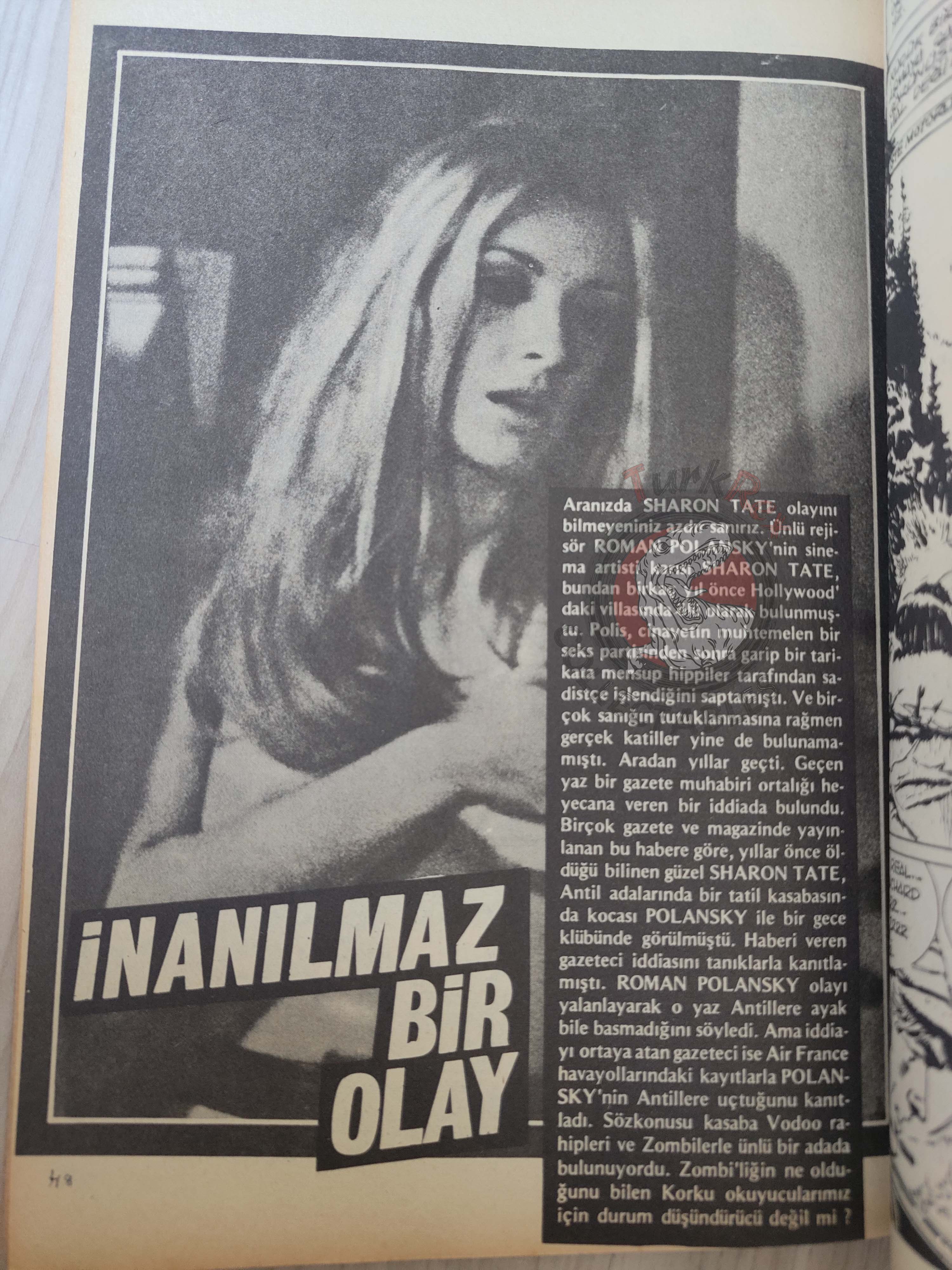 Korku August 1977 Turkish Comic Turkey Frank Frazetta Warren Creepy Eerie