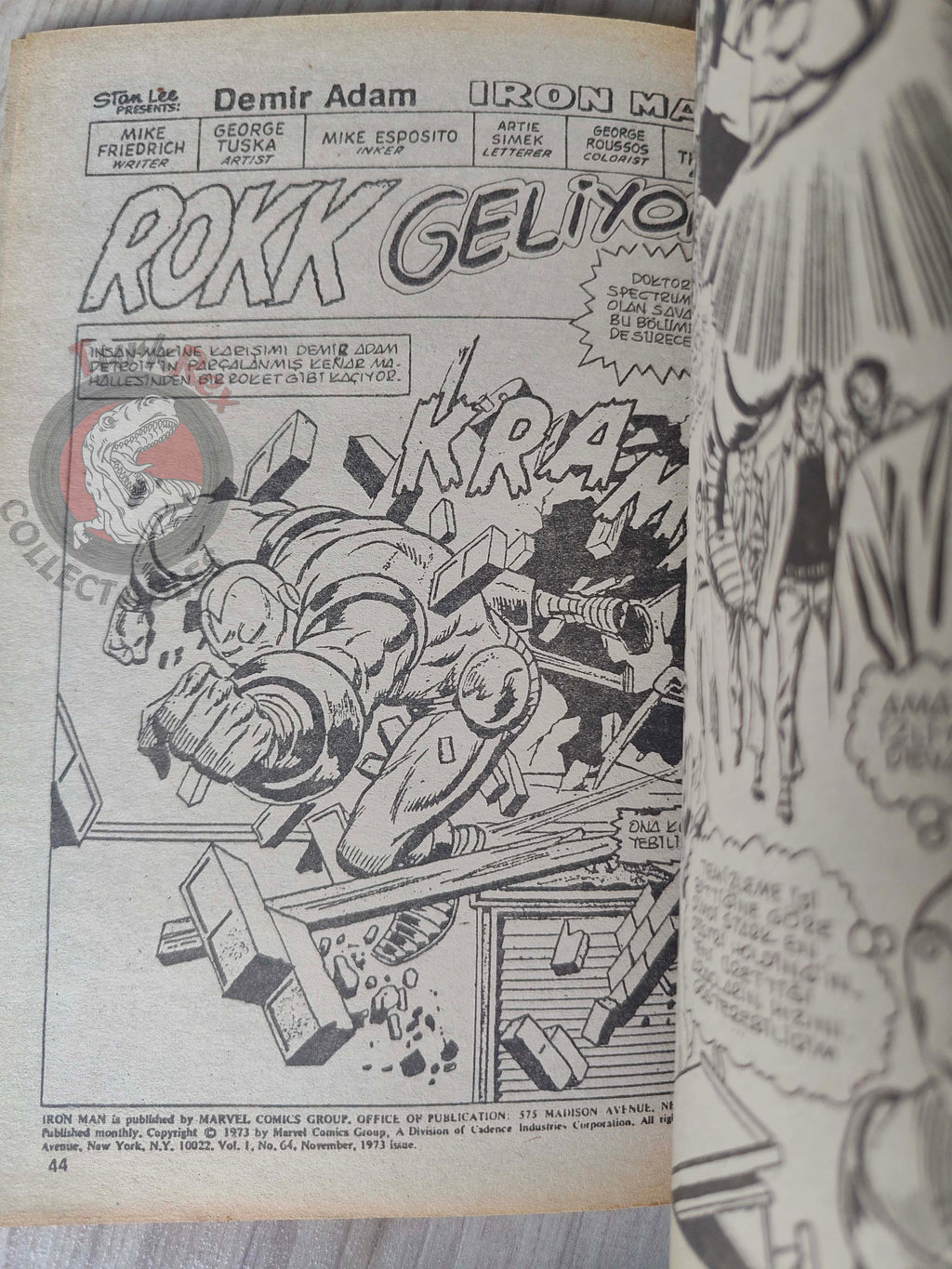 Iron Man #3 1988 Turkish Comic Turkey cover #63 inside #62 #63 #64