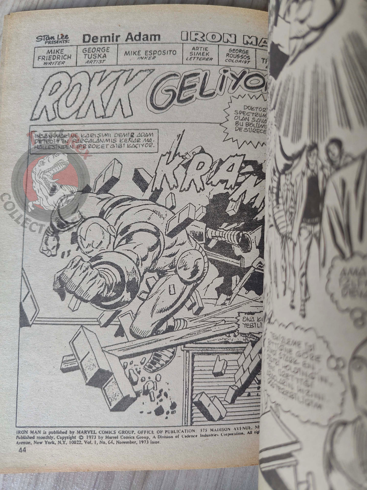 Iron Man #3 1988 Turkish Comic Turkey cover #63 inside #62 #63 #64