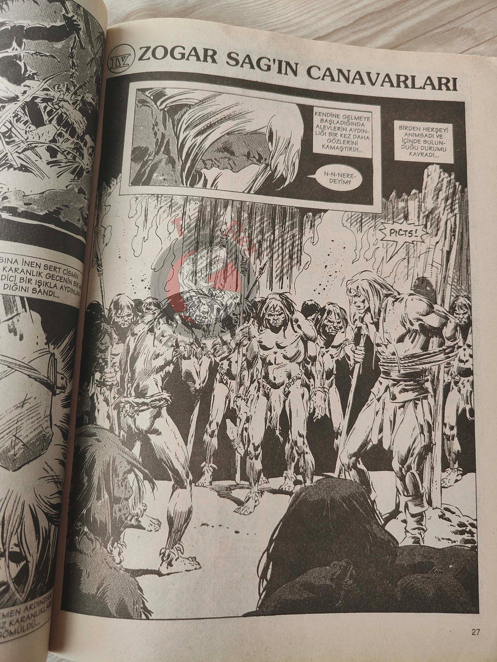 Kral Conan #1 The Savage Sword of #26 #27 Turkish Comic Turkey
