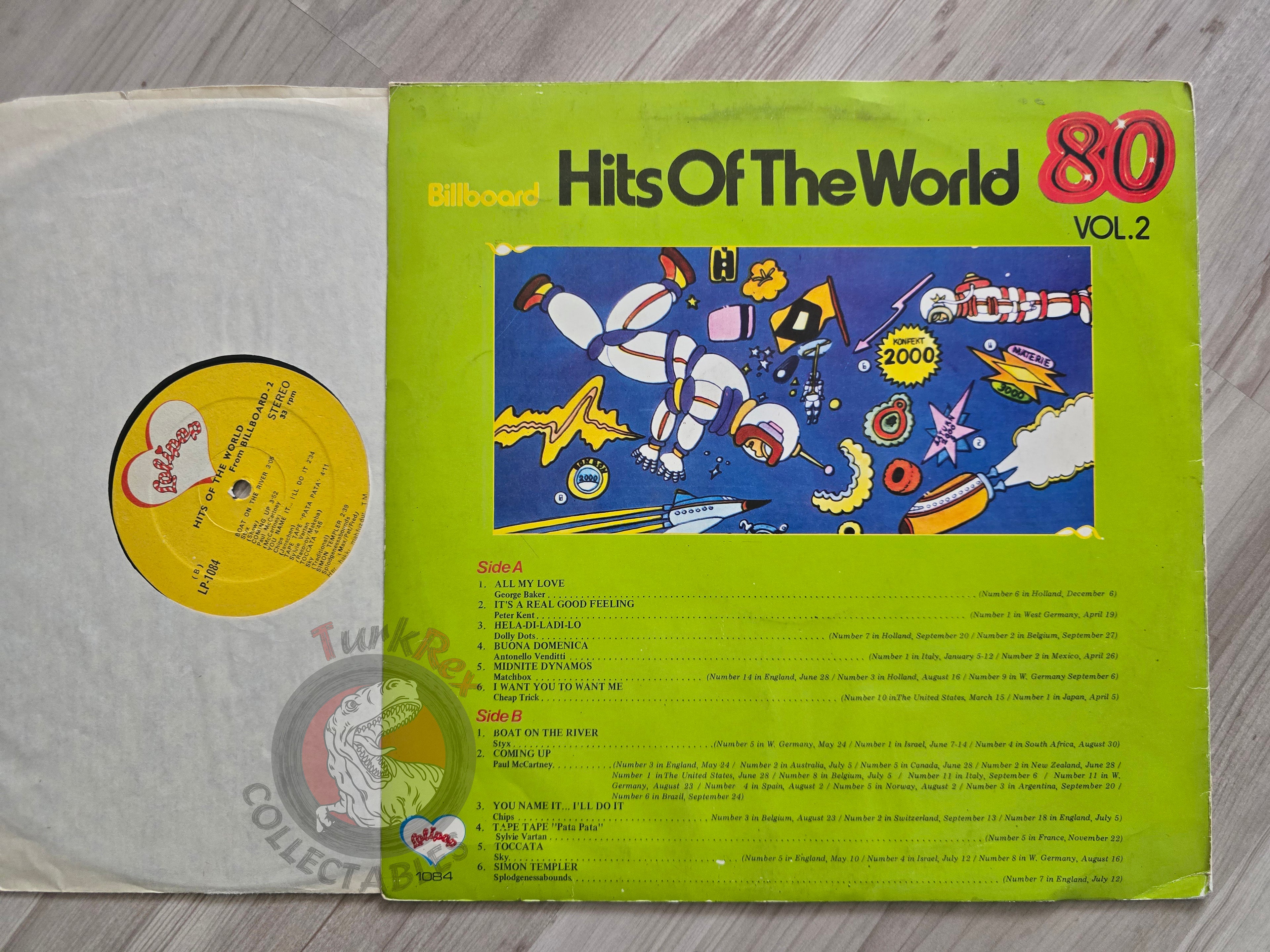 Various – Billboard Hits Of The World 80 Vol.2 Turkish Pressing Vinyl Turkey Edition