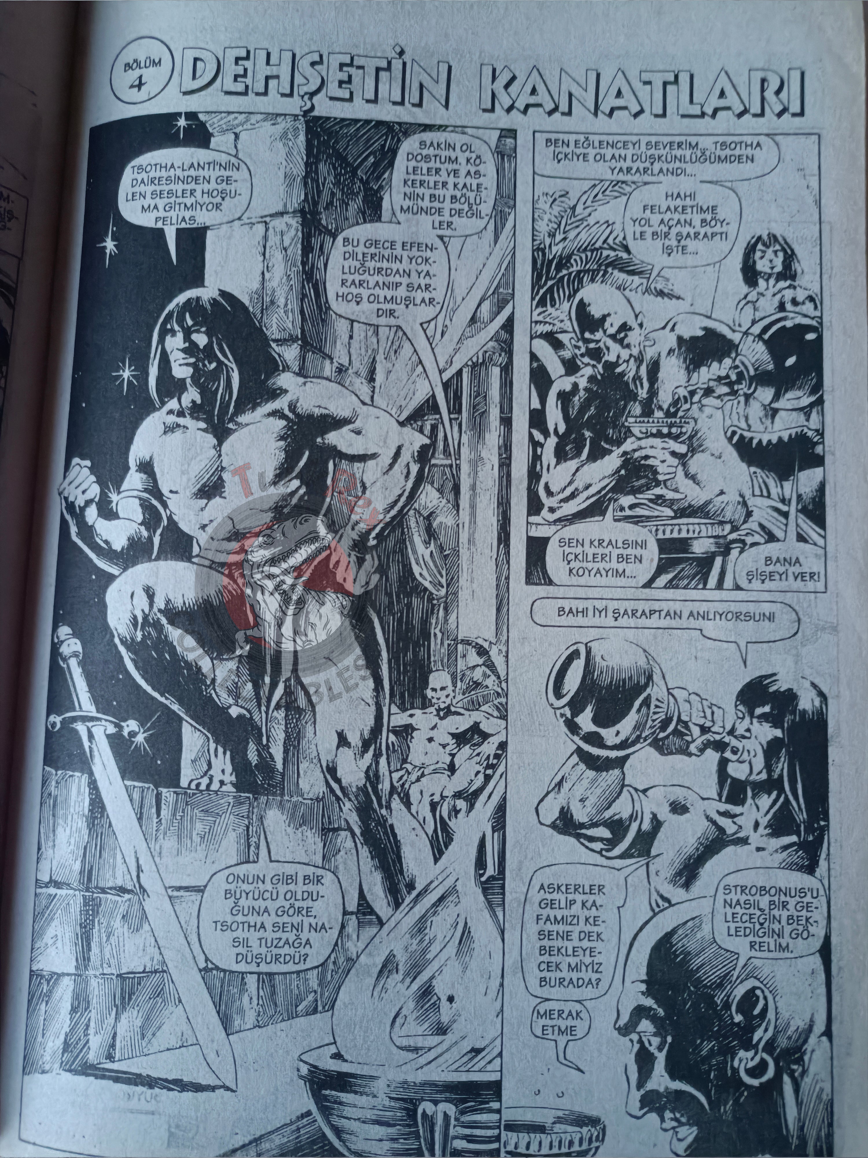 Kral Conan #10 The Savage Sword of #30 Turkish Comic Turkey Saga #22