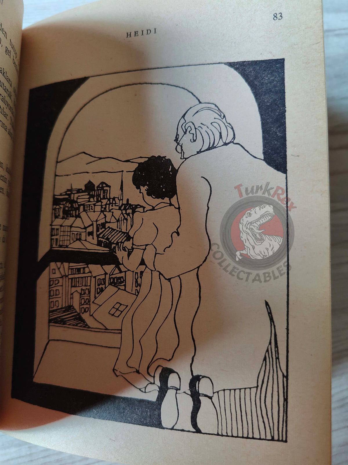 Johanna Spyri – Heidi 1974 HC/DJ Turkish Book Turkey Illustrated