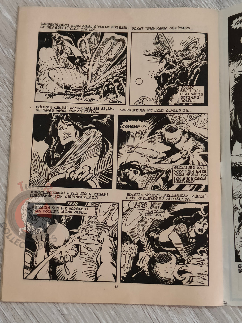 Conan #4 Turkish Comic Turkey Conan the Barbarian #61 Amra 1984