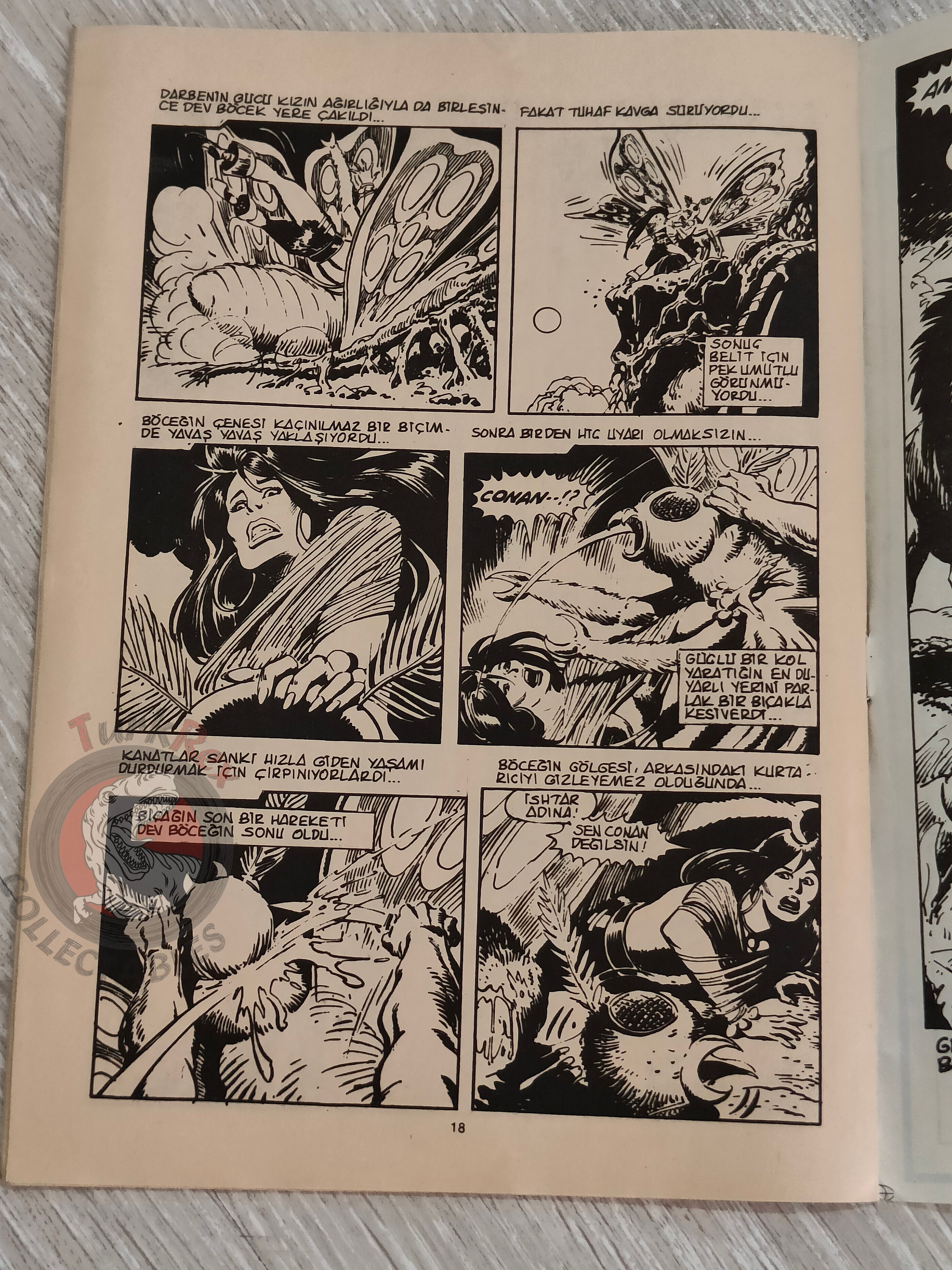 Conan #4 Turkish Comic Turkey Conan the Barbarian #61 Amra 1984