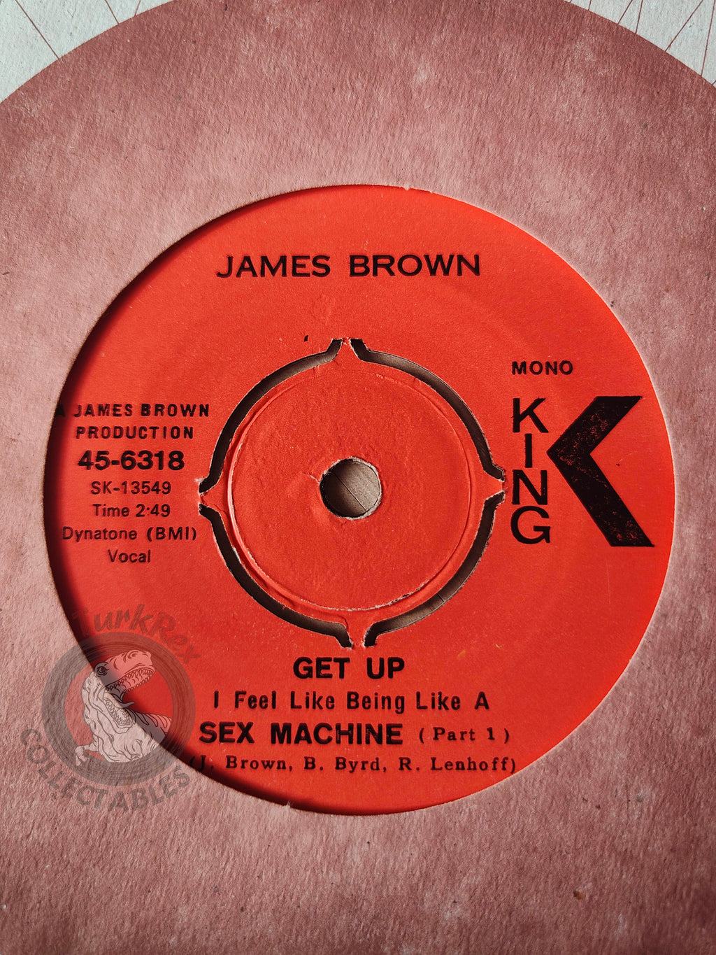James Brown – Get Up I Feel Like Being Like A Sex Machine 7" Turkish Pressing Vinyl Turkey Edition
