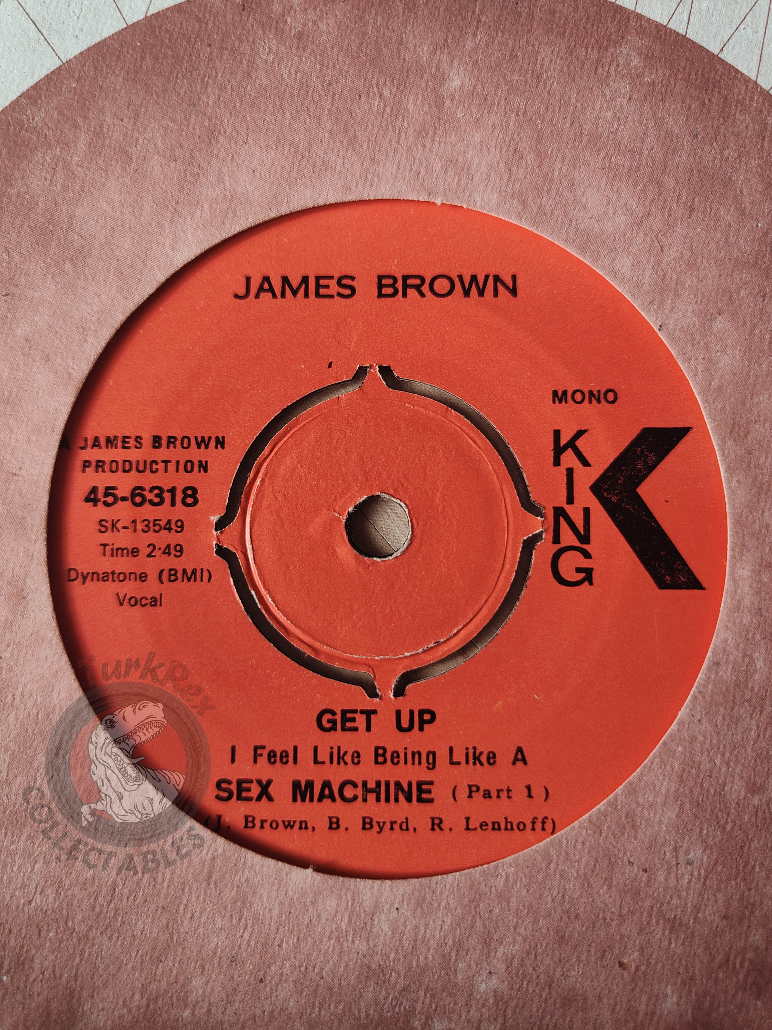 James Brown – Get Up I Feel Like Being Like A Sex Machine 7" Turkish Pressing Vinyl Turkey Edition