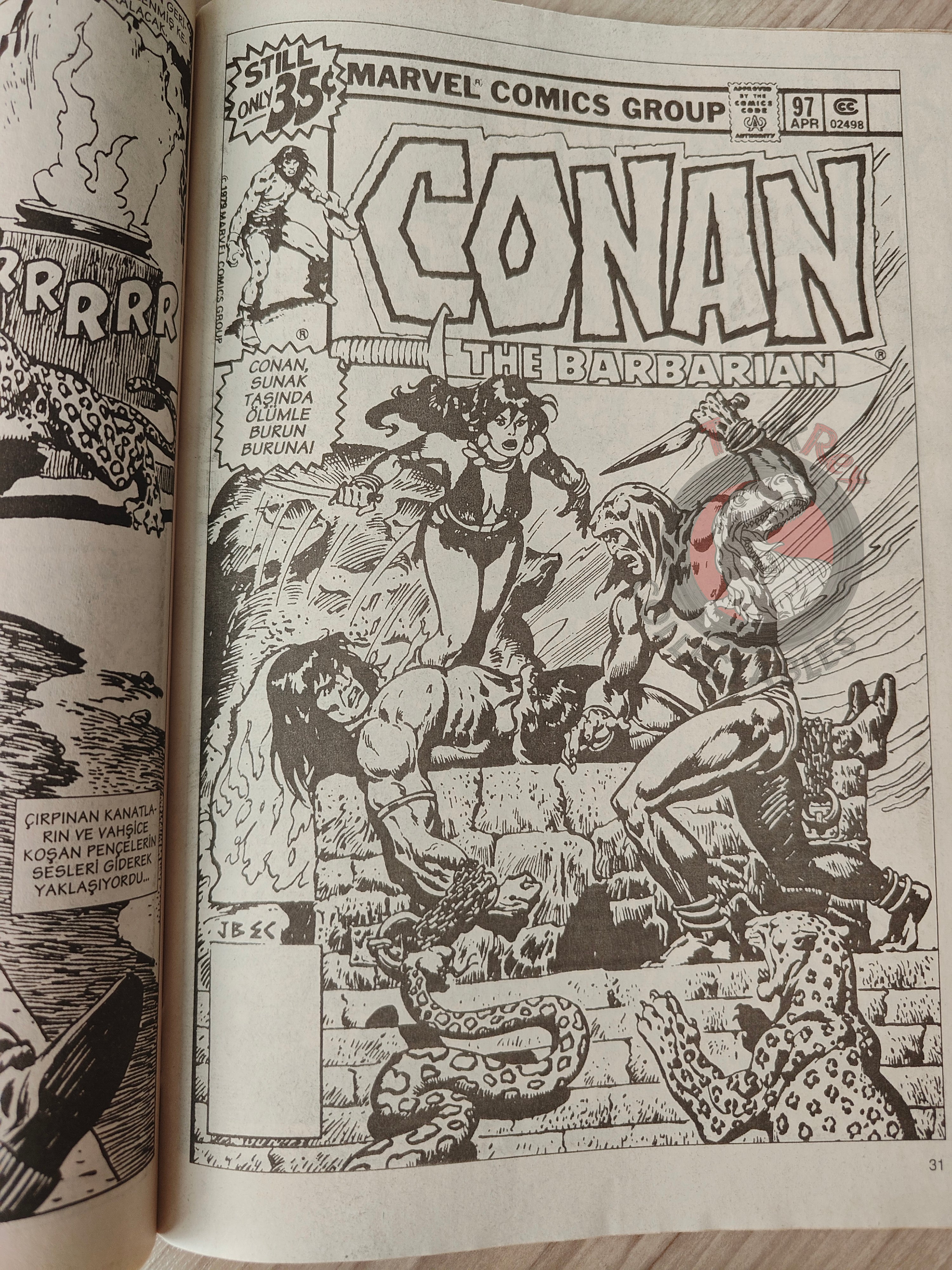 Conan The Barbarian #11 2001 Turkish Comic Turkey #96 #97 #98