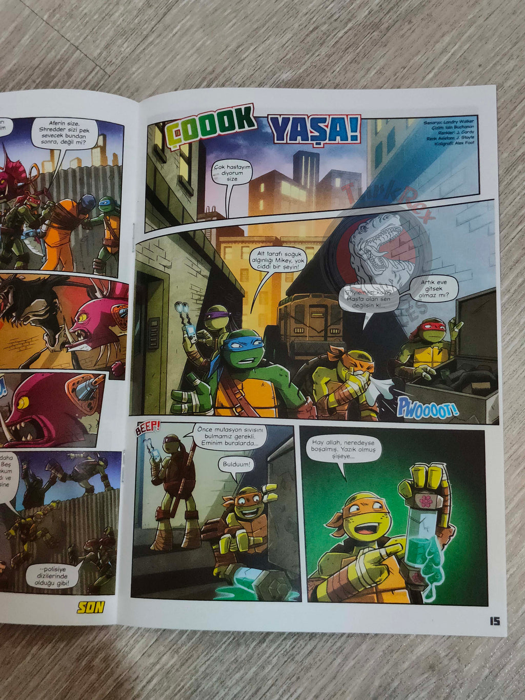 Teenage Mutant Ninja Turtles Magazine 2018 Turkish Comic Turkey TMNT