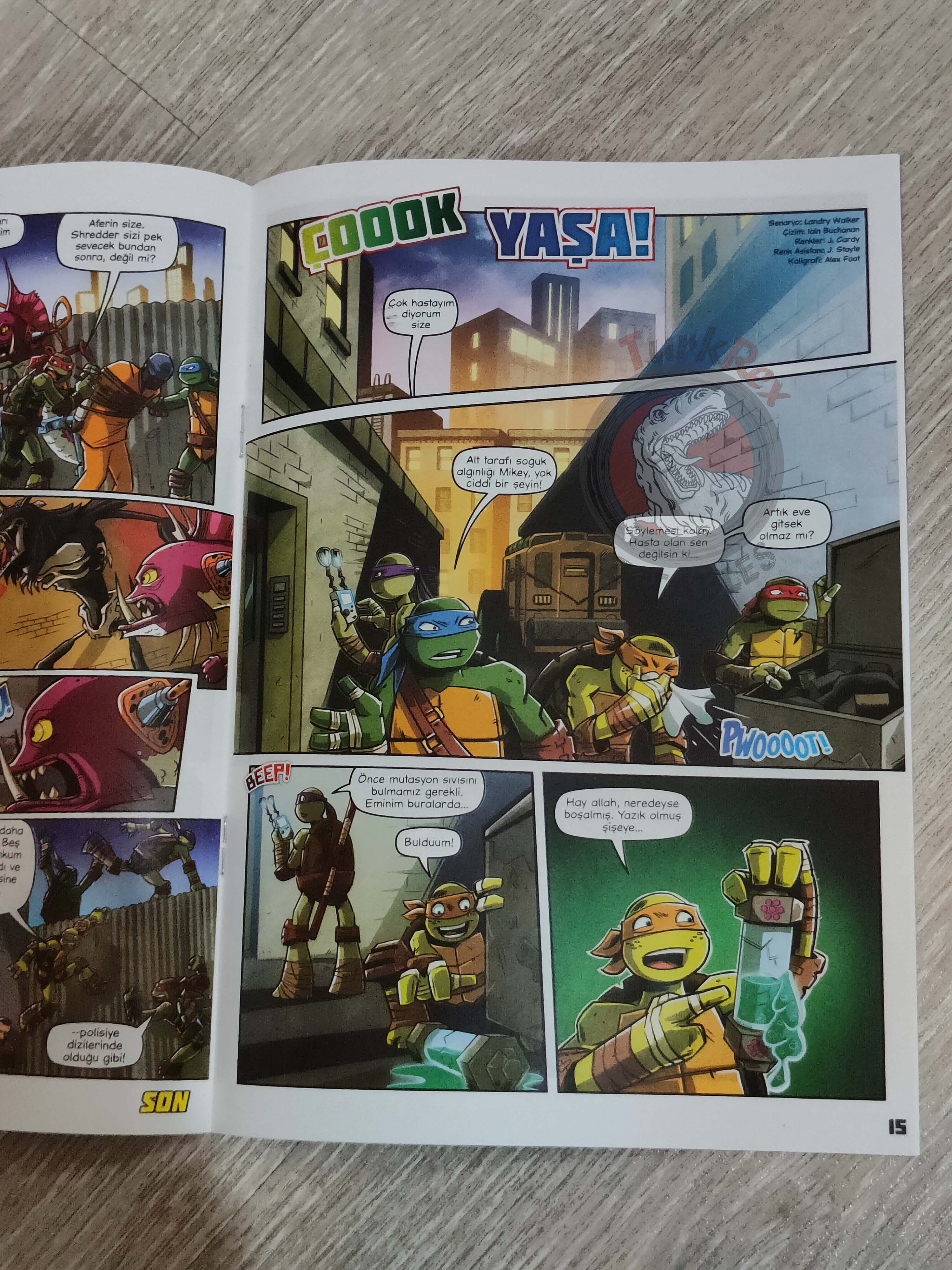 Teenage Mutant Ninja Turtles Magazine 2018 Turkish Comic Turkey TMNT