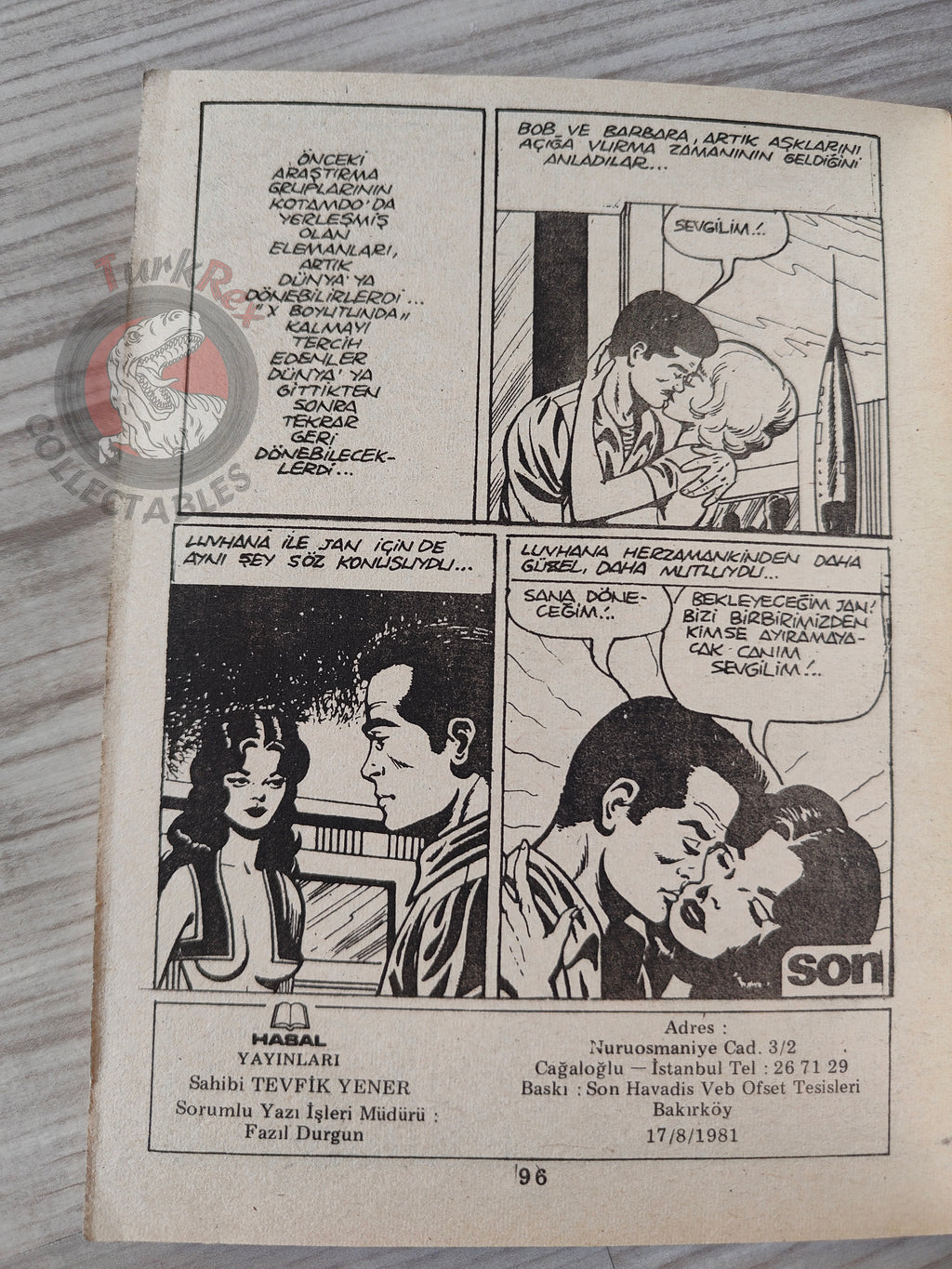 Uzay #4 1981 Turkish Comic Turkey Space Science Fiction