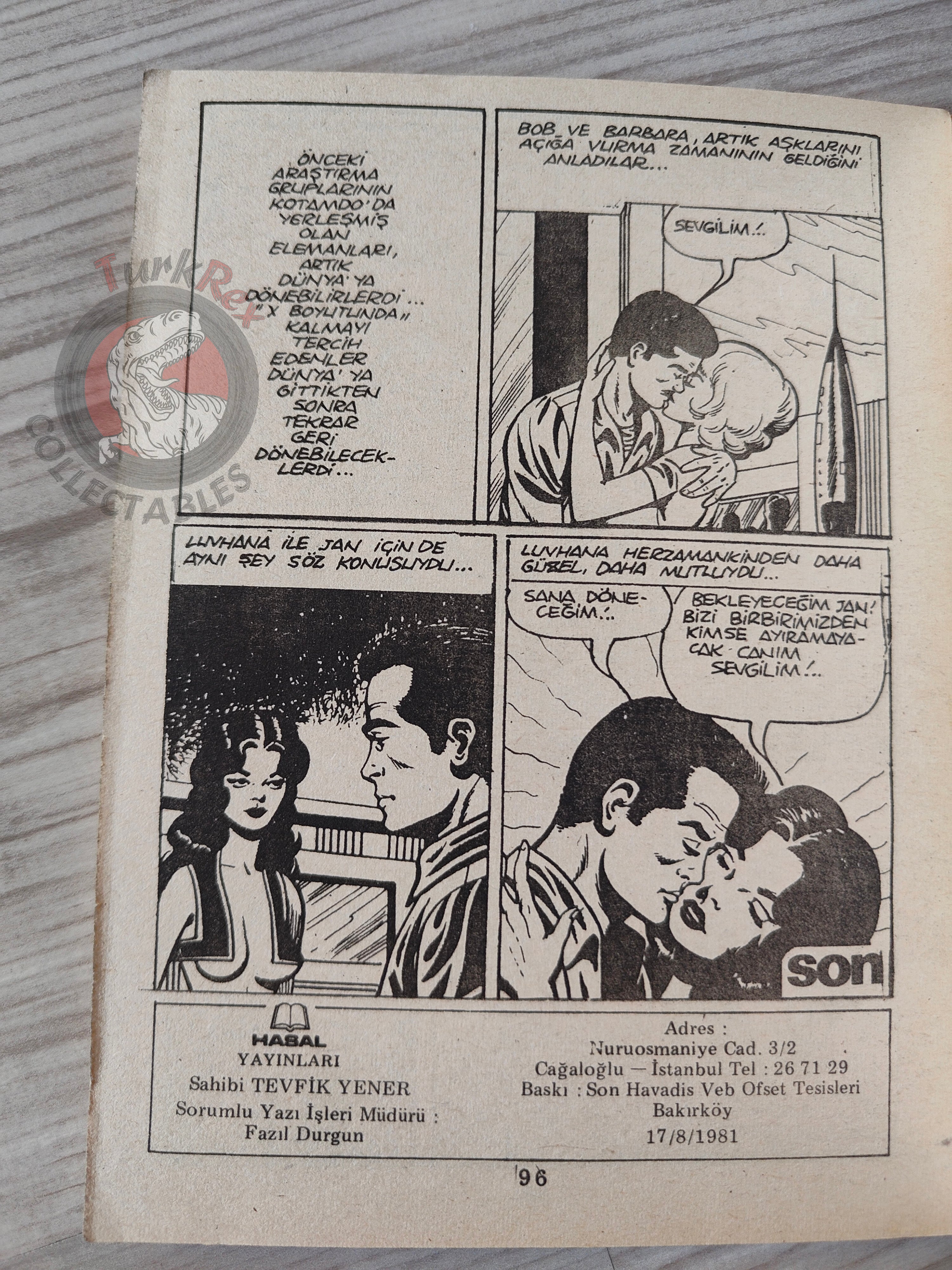 Uzay #4 1981 Turkish Comic Turkey Space Science Fiction