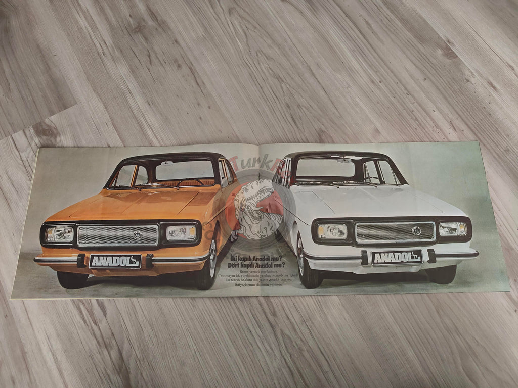 Yeni Anadol Sales Brochure A2 SL 70s Turkish Car Turkey Koç Catalogue Ford