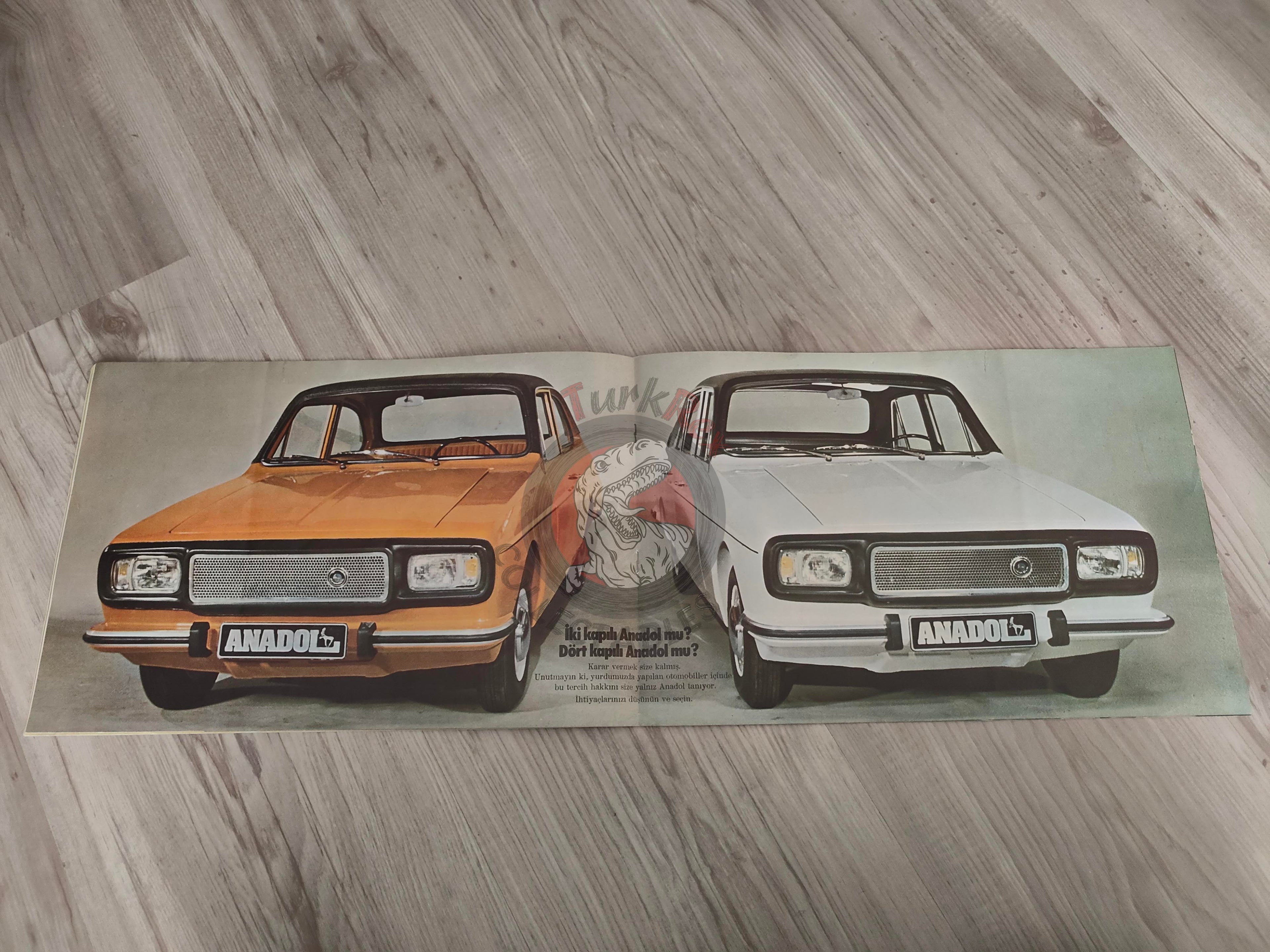 Yeni Anadol Sales Brochure A2 SL 70s Turkish Car Turkey Koç Catalogue Ford