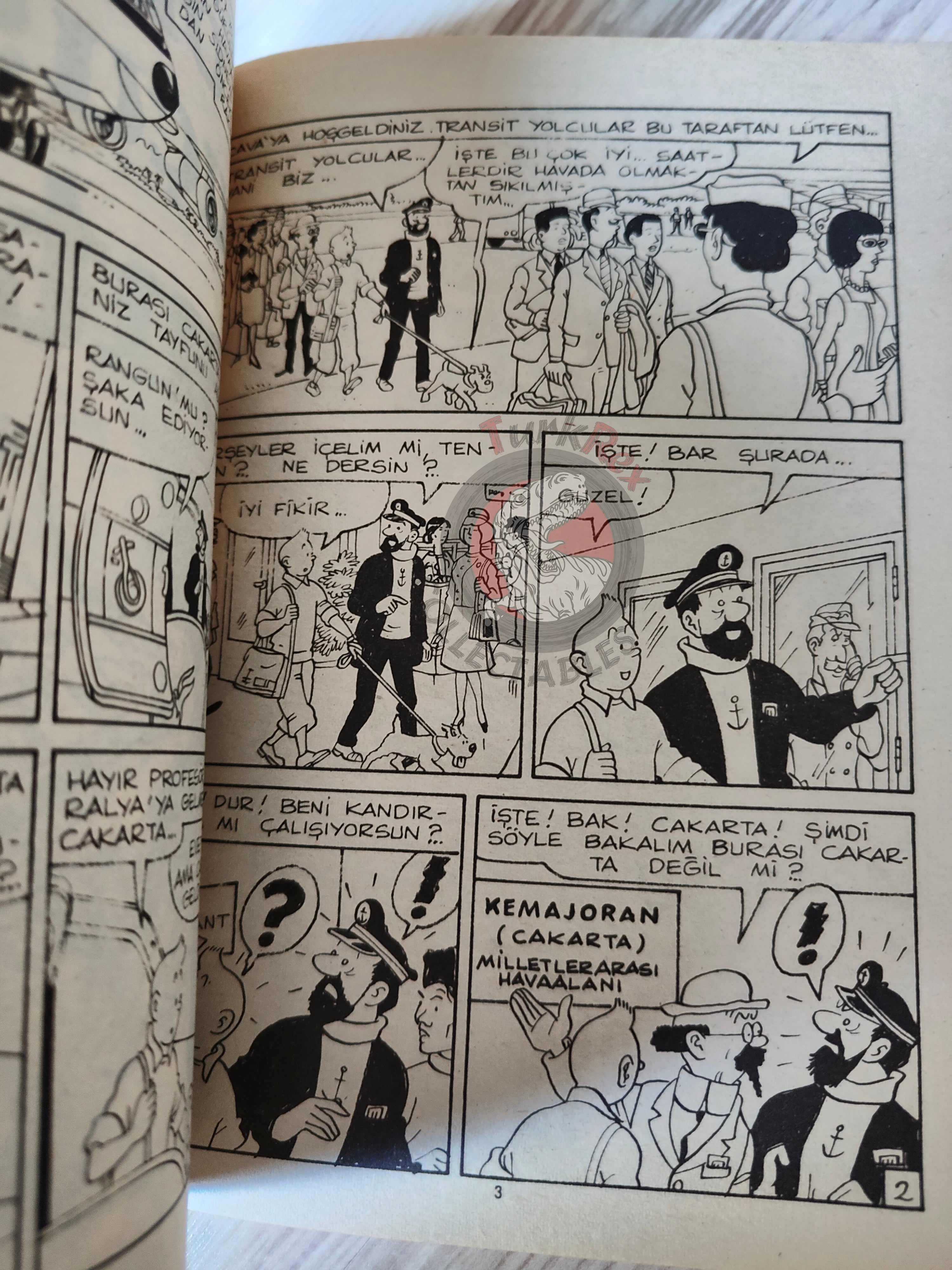 Tintin – Flight 714 to Sydney  mid 1980s Turkish Edition Comic Turkey 2