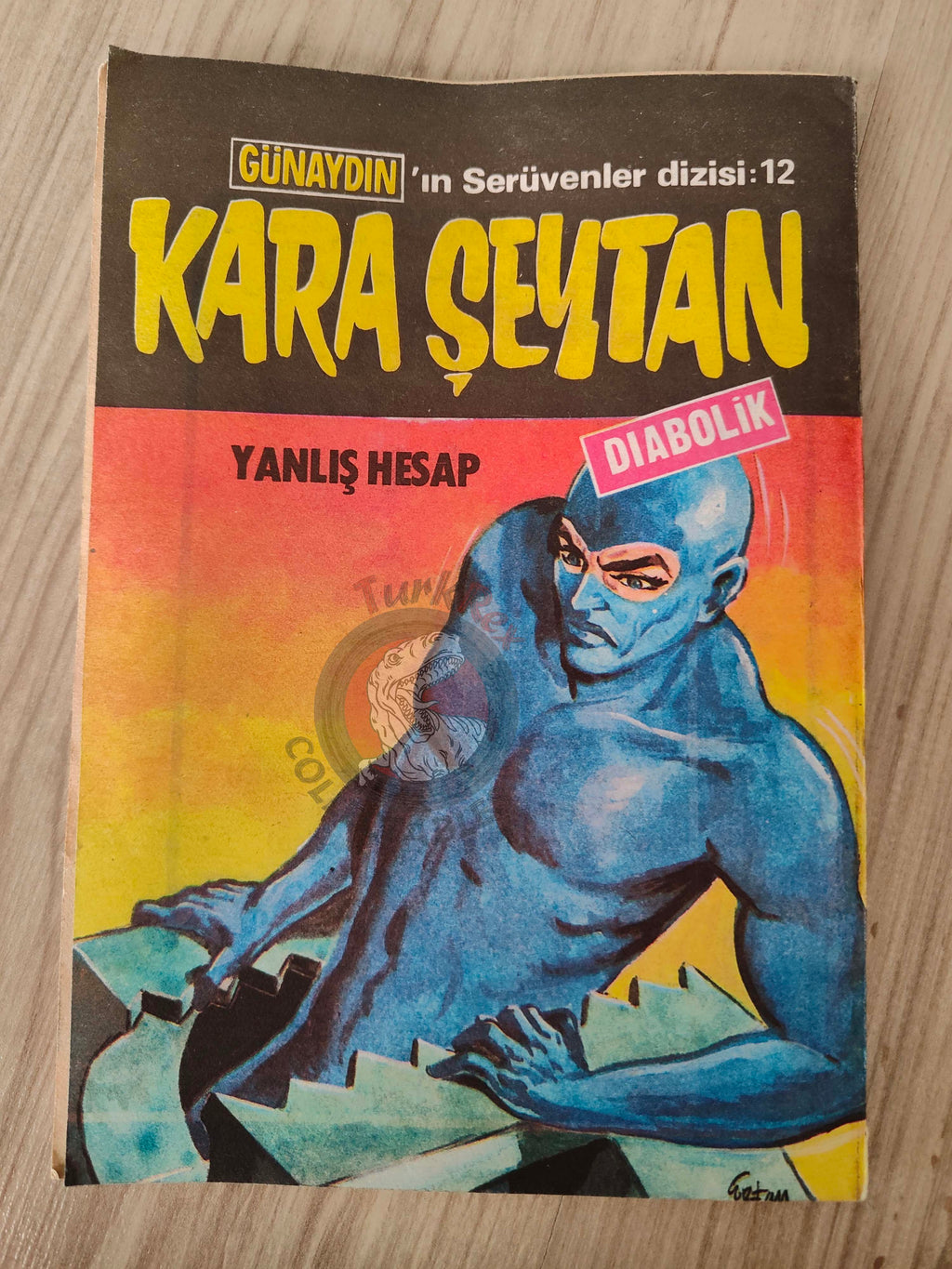 Diabolik #11 1980s Turkish Comic Turkey Angela Giussani
