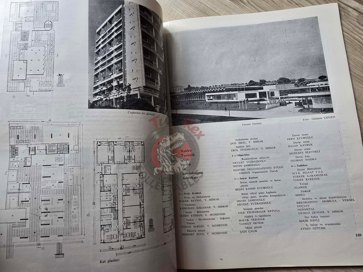 Arkitekt Architecture Magazine 1970 Turkish Mag Turkey Vakko Factory Sika Ytong