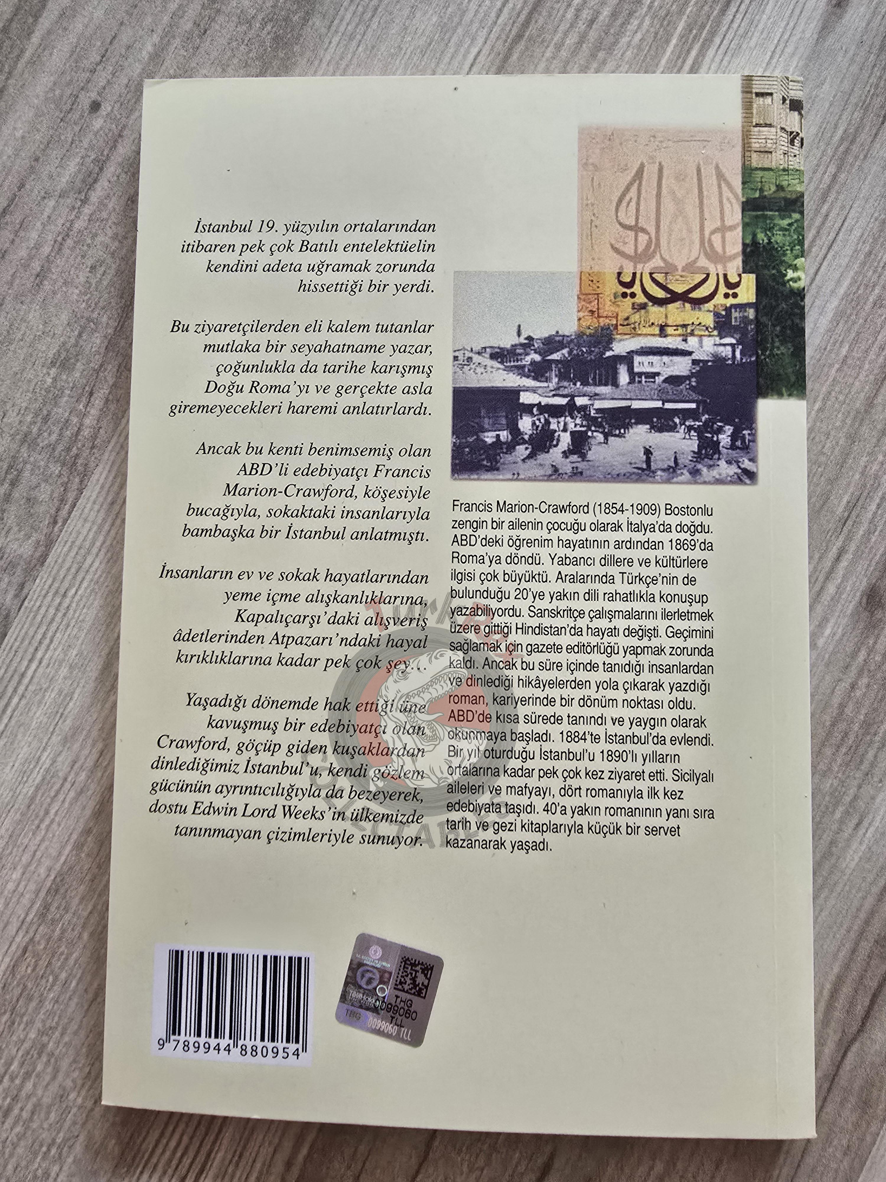 Francis Marion Crawford – Constantinople 2021 Turkish Book Turkey
