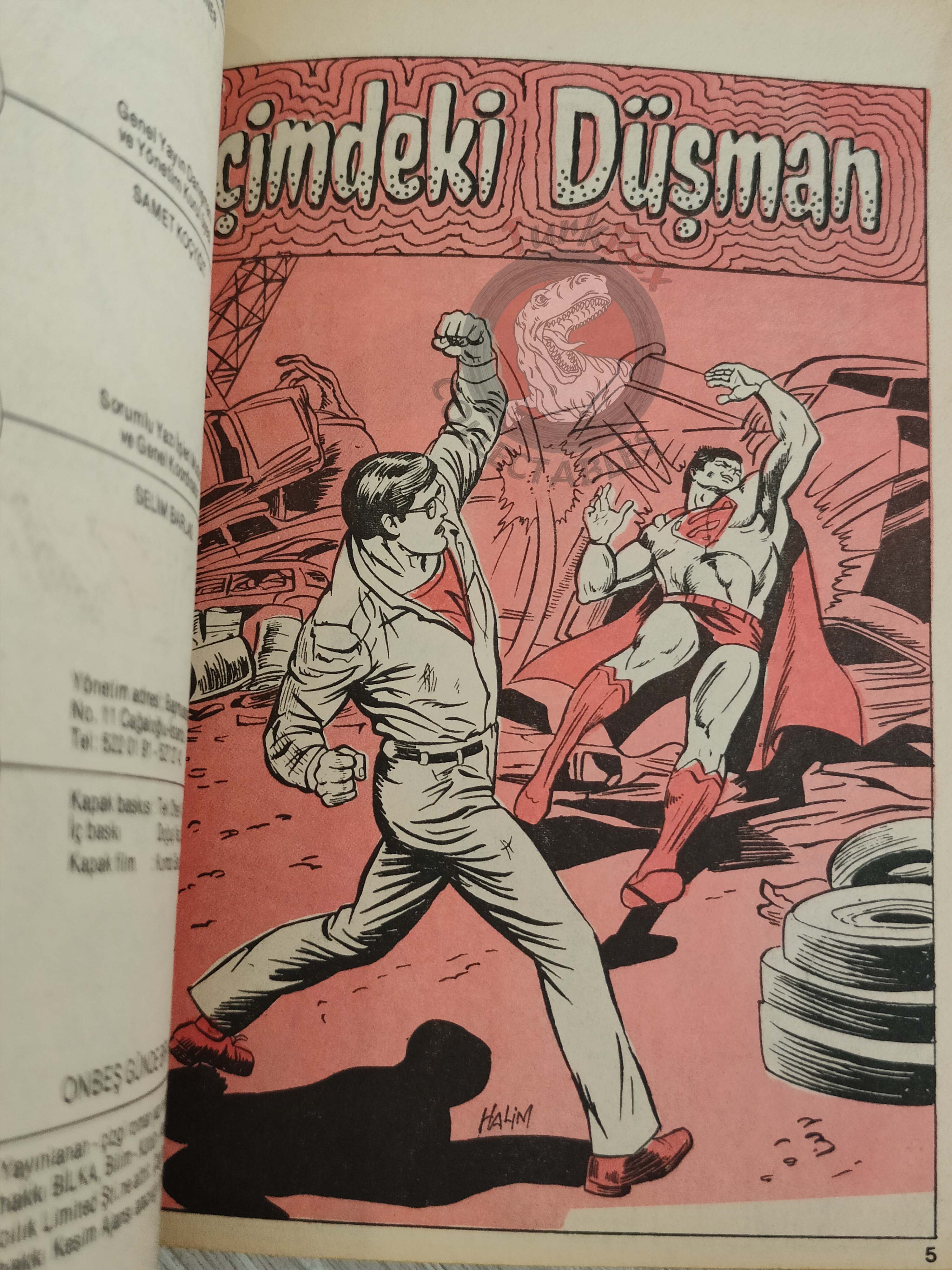 Superman Vol #1 1989 Turkish Comic Turkey All-New Collectors Edition 1 #58 Shazam