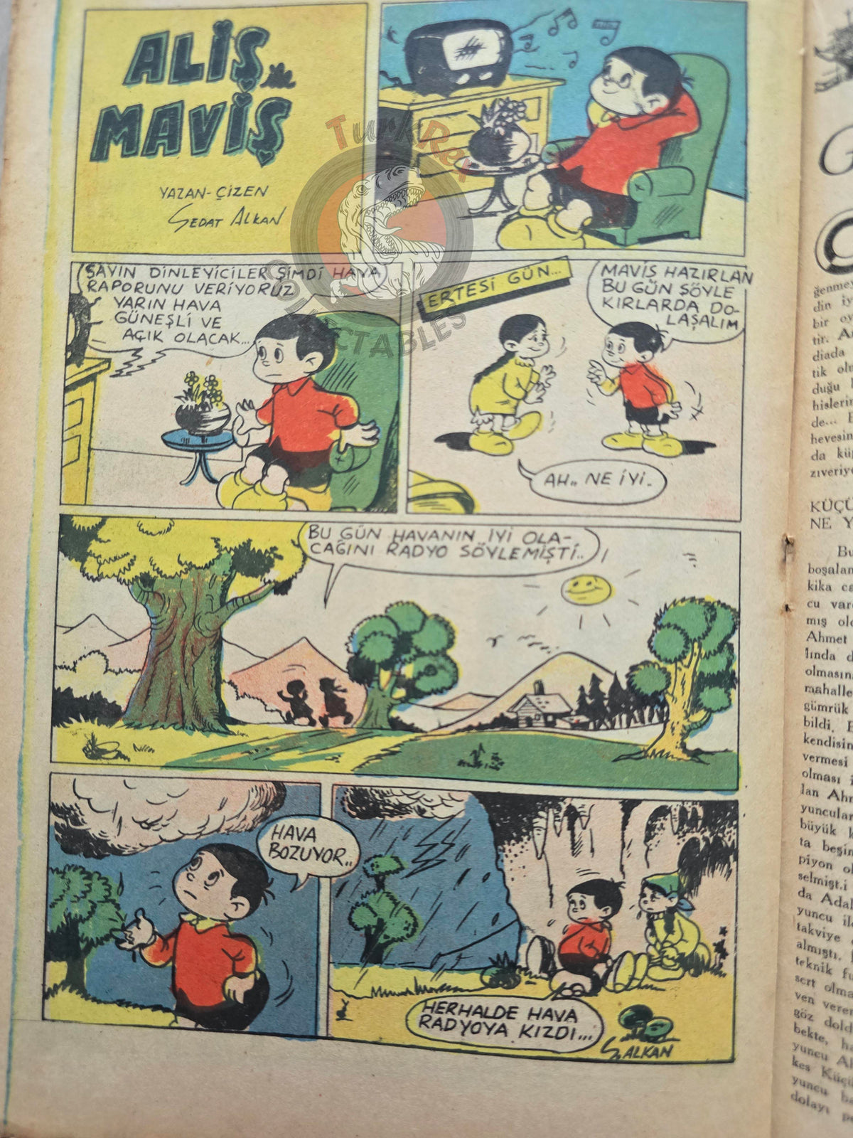 Çocuk Haftası Magazine 1962 Hansel and Gretel Turkish Comic Turkey
