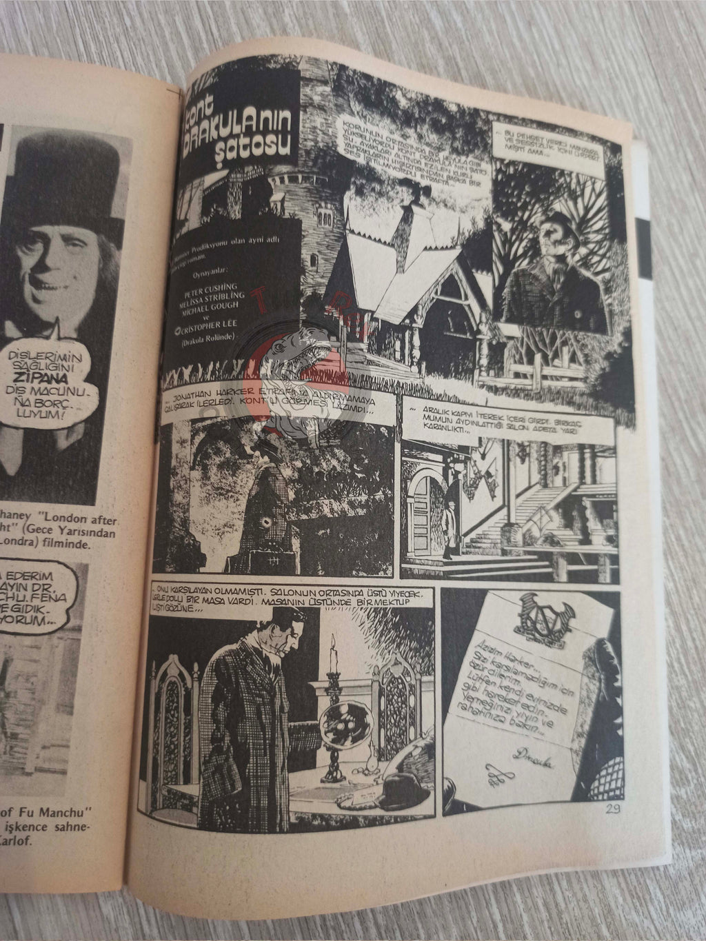 Vampirella #1 1976 Turkish Comic Turkey Warren Publishing cover #46 Dracula