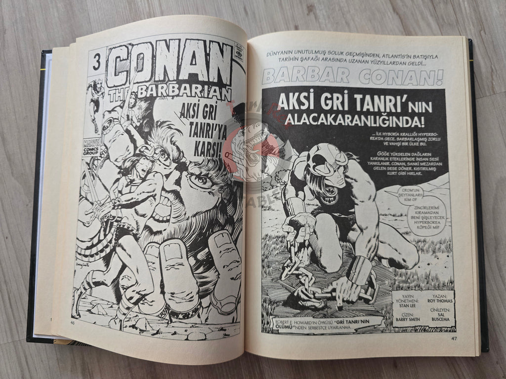 Conan the Barbarian Issues #1–12 Turkish Comic Turkey Hardcover