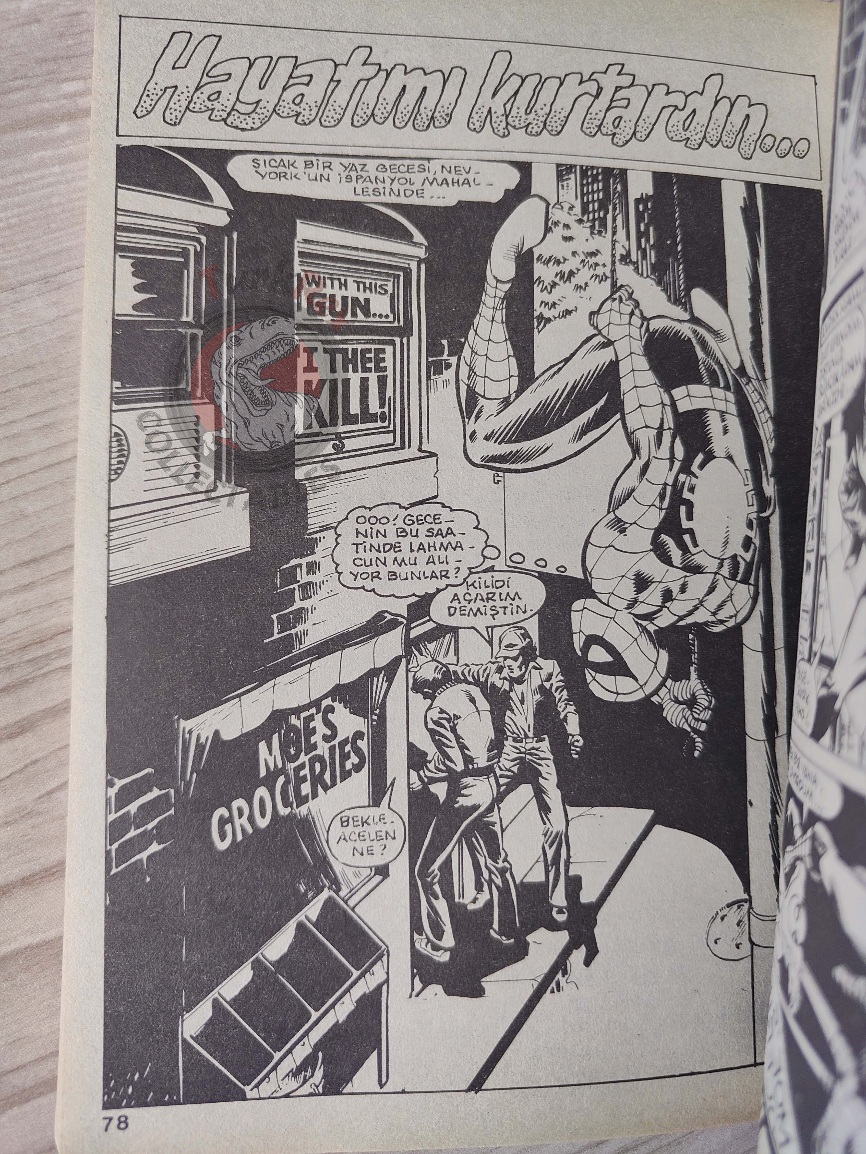 Spider-Man Vol #103 Turkish Comic Turkey Spectacular #58 #59 #60 #71 #67 Indiana Jones